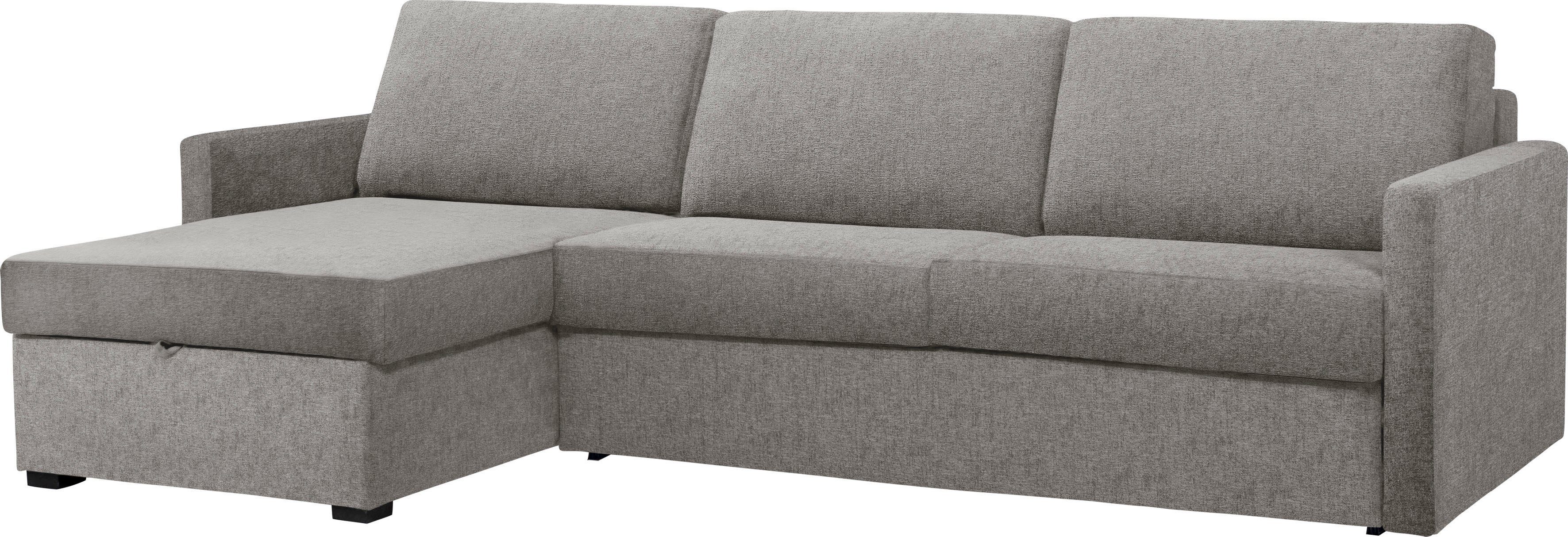 Places of Style Slaapbank GOLDPOINT hoekbank 264 cm, ligoppervlak (140/200 cm), L-vorm, Slaapfunctie, Bonell-binnenveringsmatras en volwaardige bedfunctie