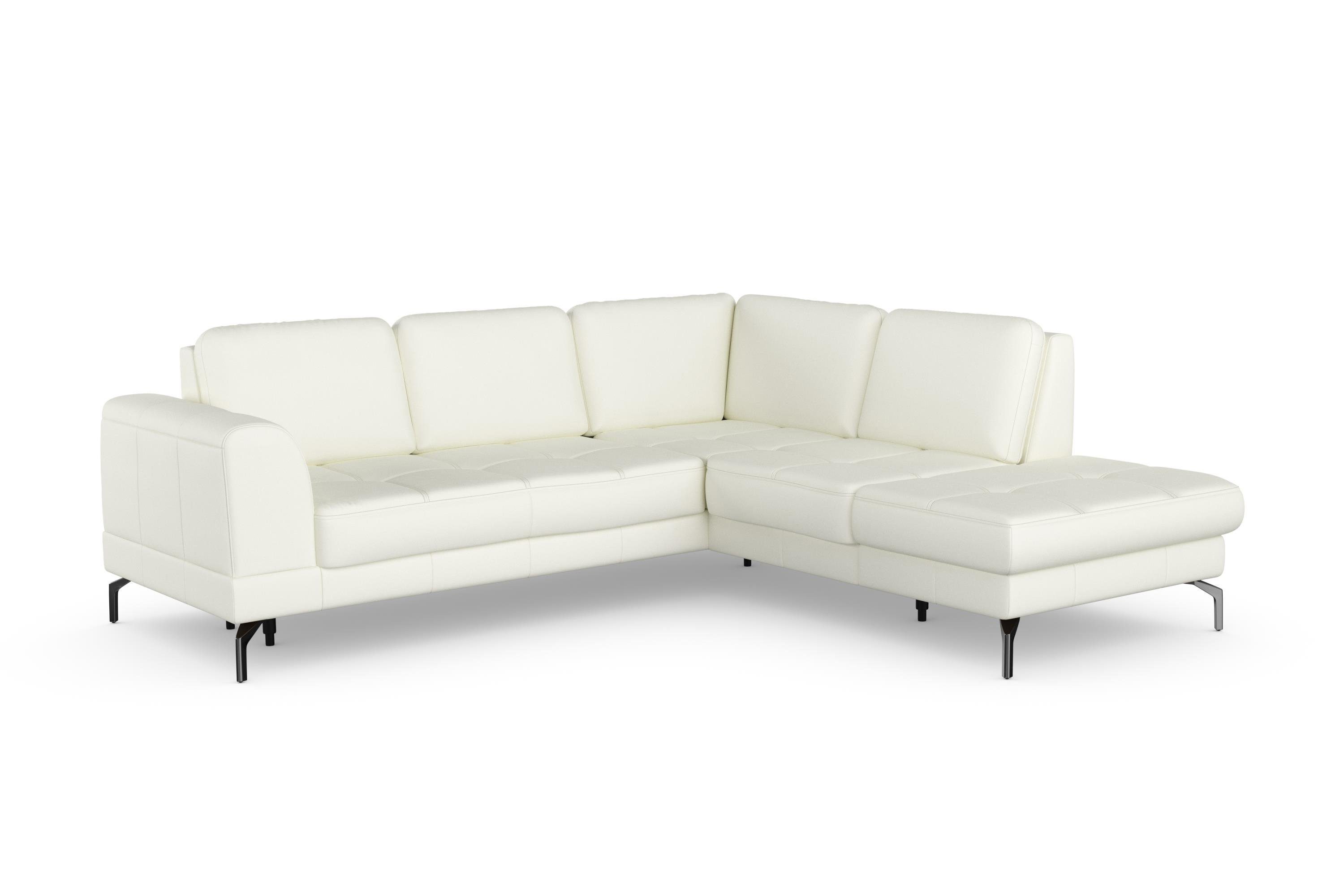 sit&more Hoekbank Bendigo L-vorm inclusief zitdiepteverstelling, bodemvrijheid 15 cm, in 2 pootkleuren
