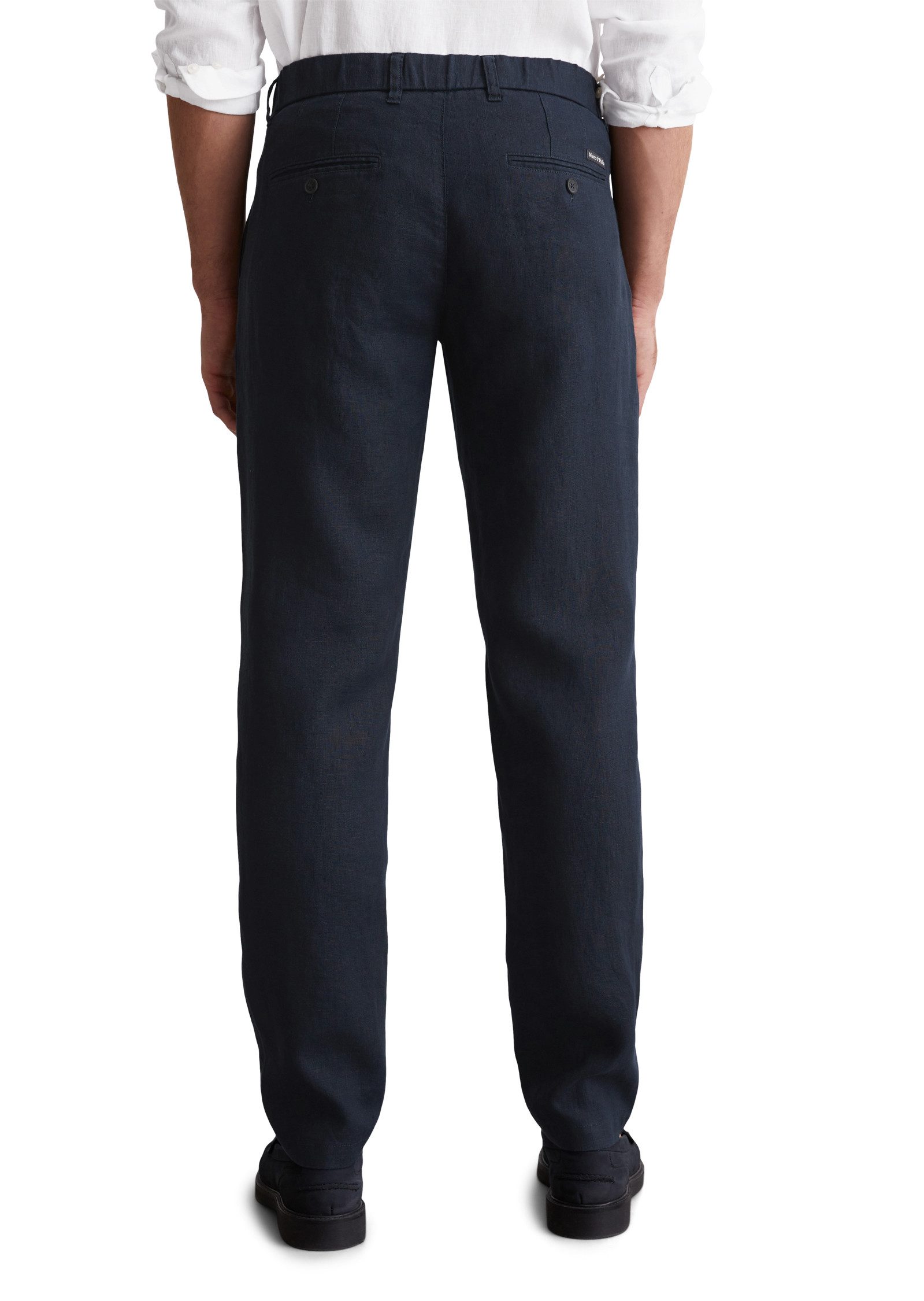 Marc O'Polo Linnen broek Osby jogger pleats