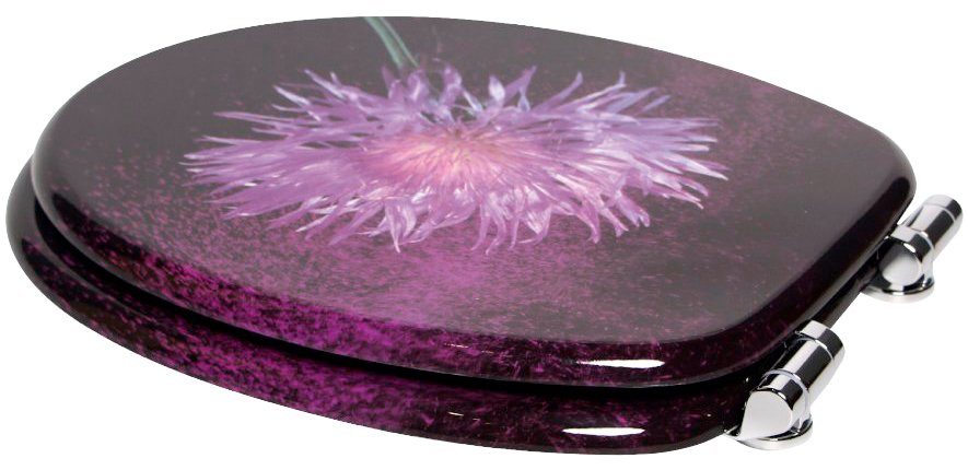 Sanilo Toiletzitting Purple Dust met soft-closemechanisme