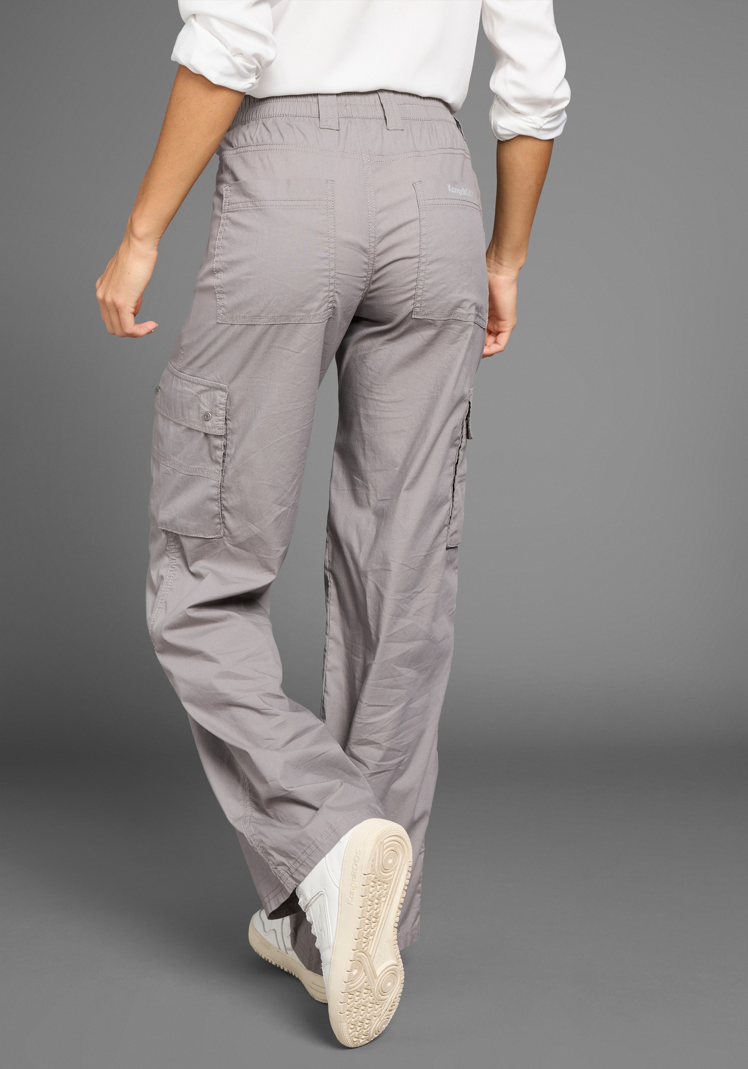 KangaROOS Cargobroek Wide-leg met cargozakken