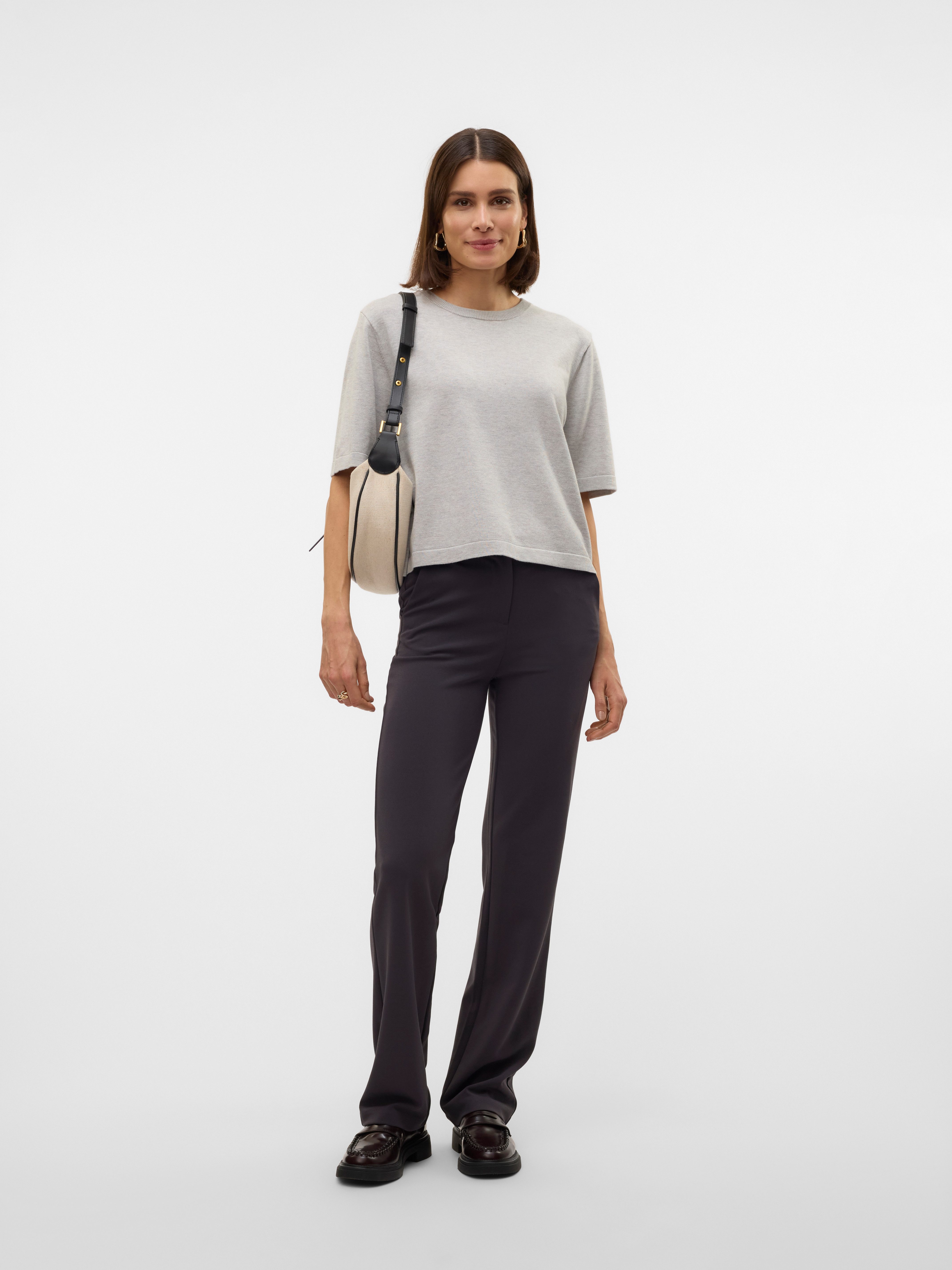 Vero Moda Trui met korte mouwen VMSILJE 2/4 O-NCK OVERSIZE PULL GA NOOS