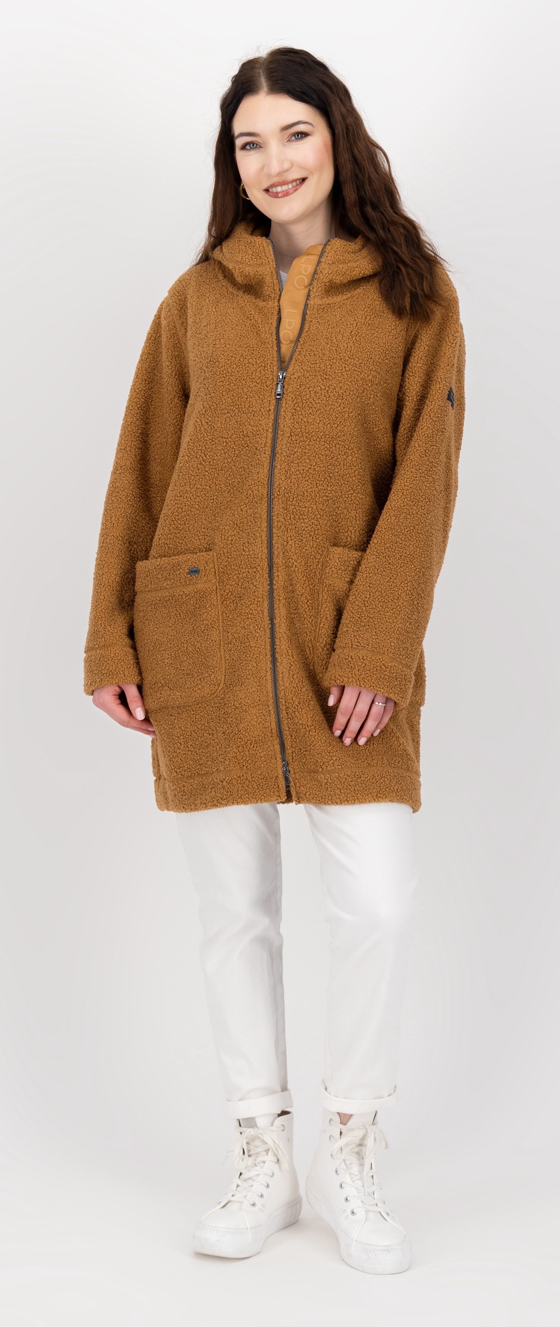 LPO Fleecejack CARRY WMN Teddy fleece lange jas