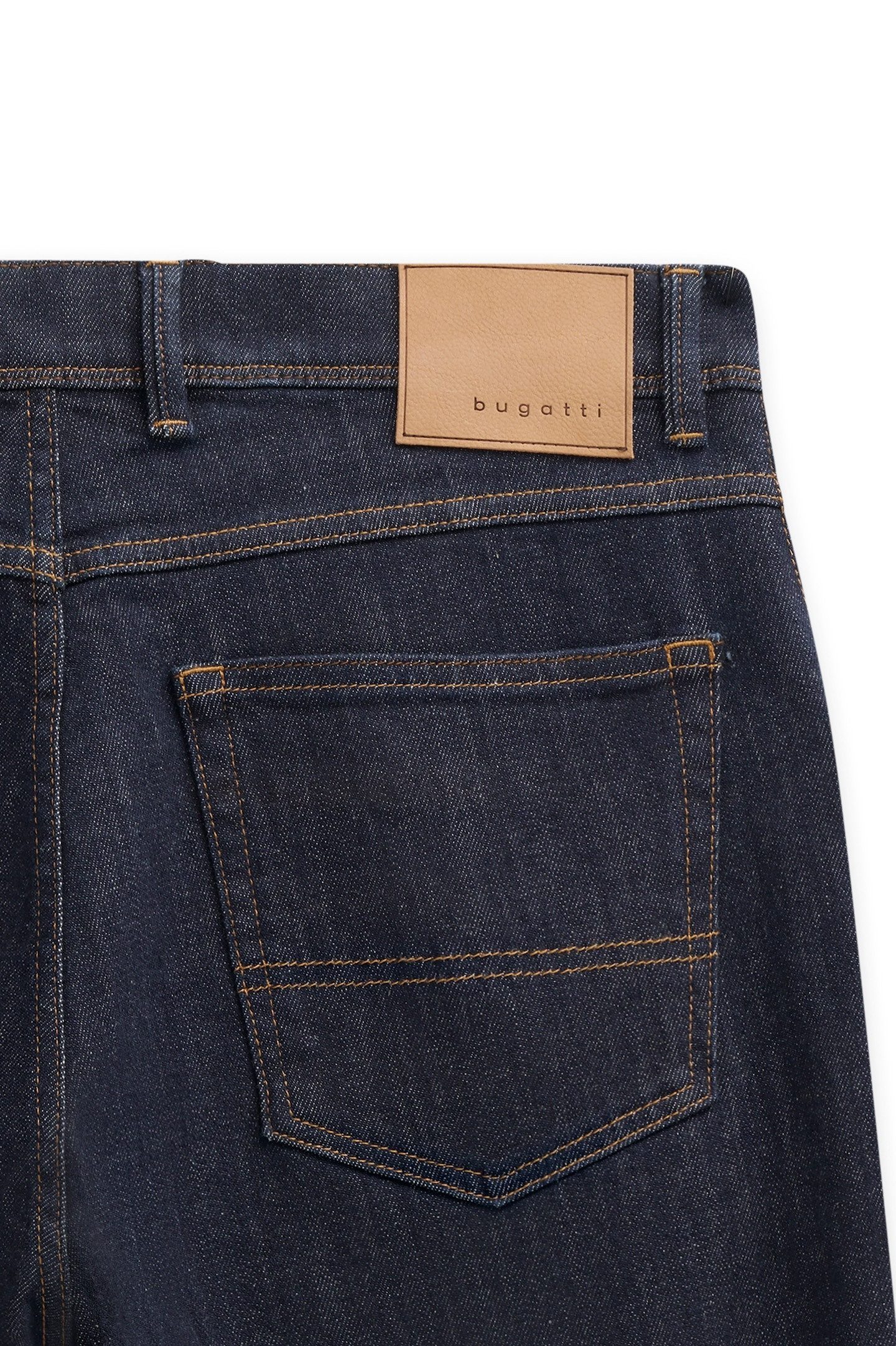Bugatti 5-pocket jeans Loose fit van luxury raw denim met stretch