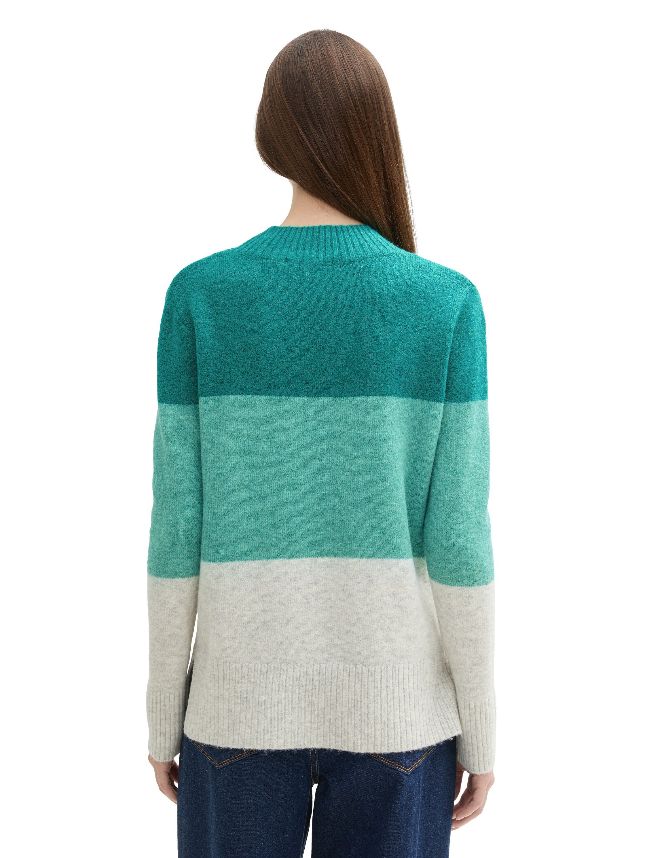 Tom Tailor Denim Gebreide trui met colourblocking
