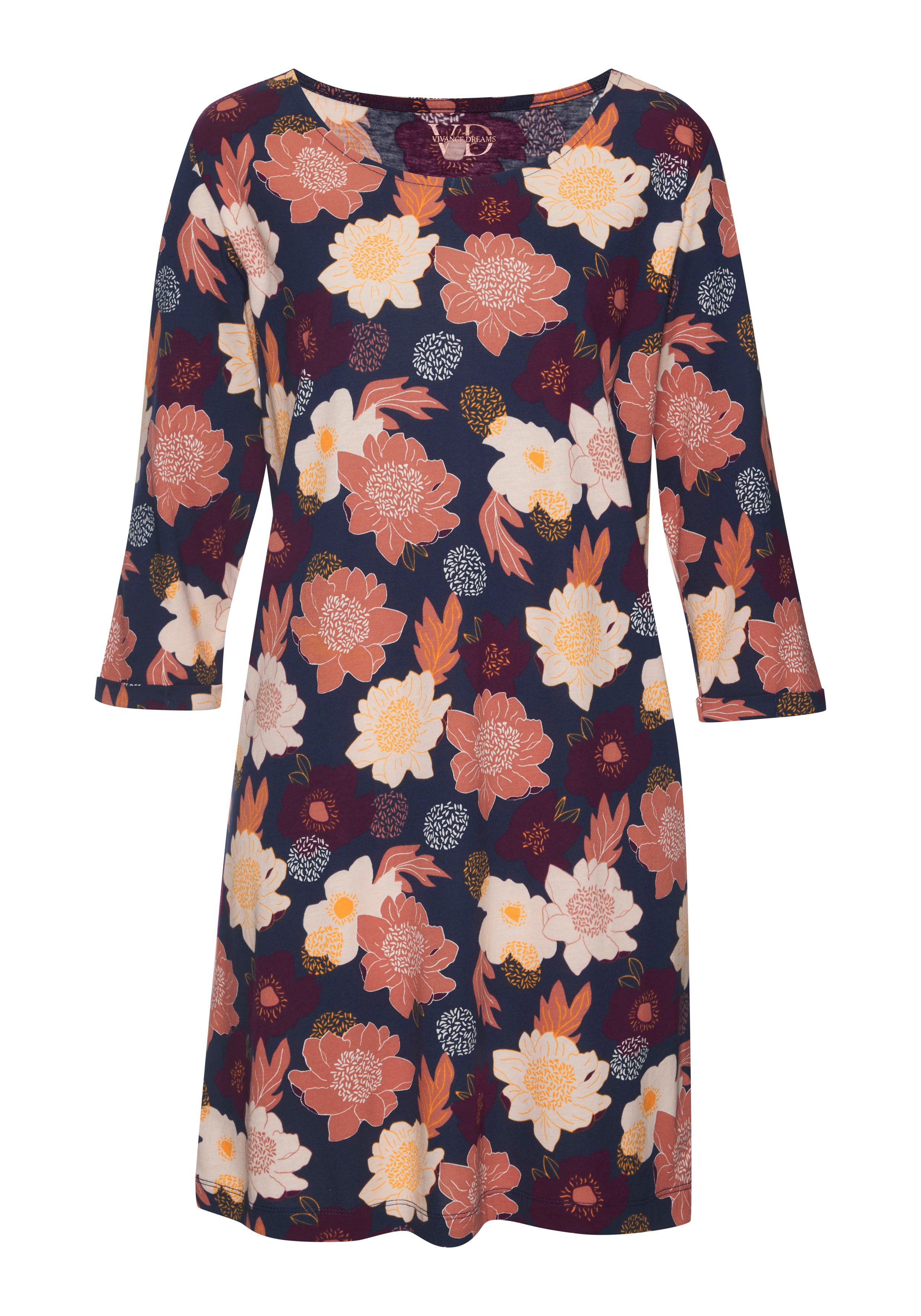 Vivance Dreams Nachthemd met bloemenprint