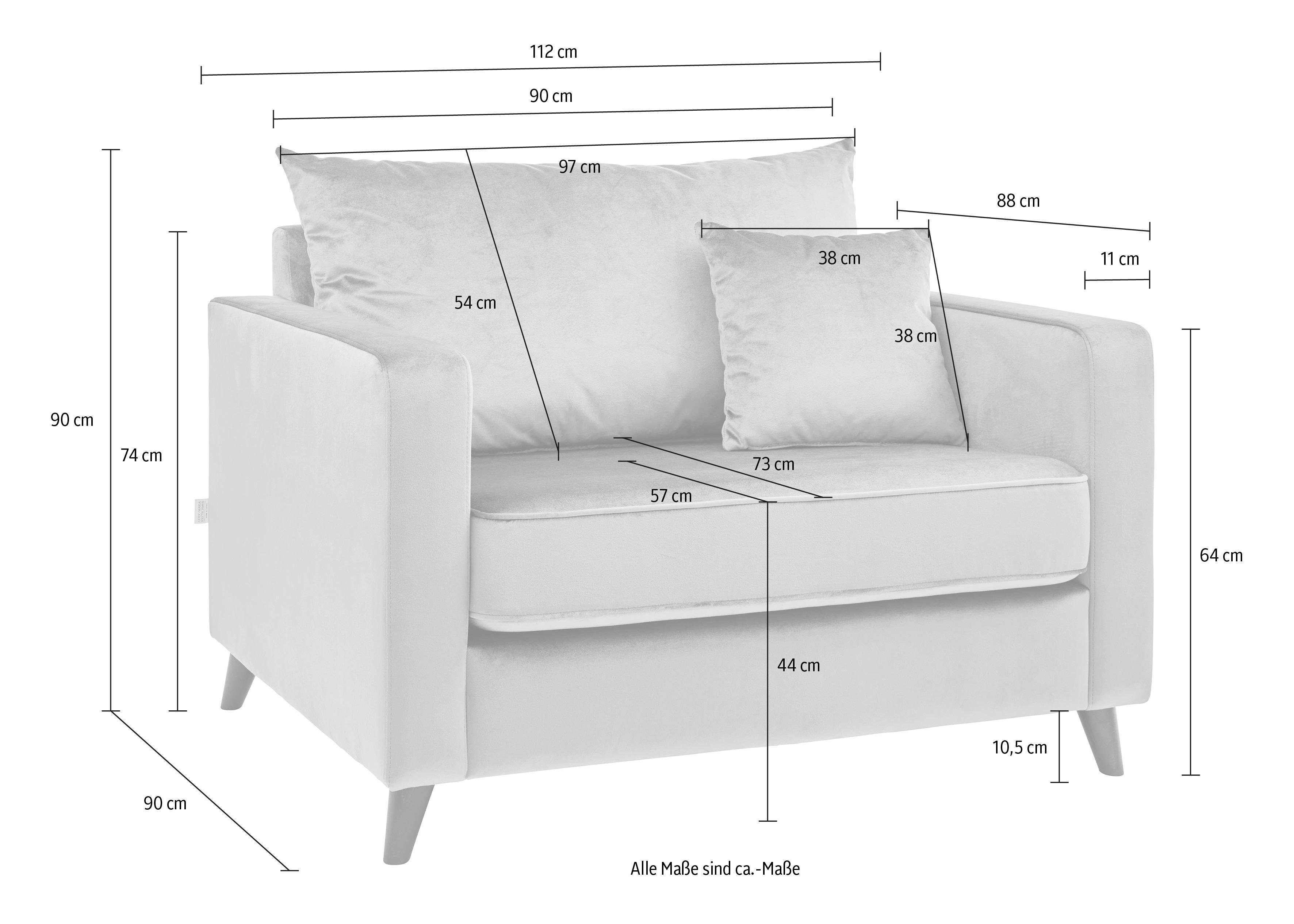 Guido Maria Kretschmer Home&Living Loveseat Renesse los kussen, opstaande naad aan zitkussen