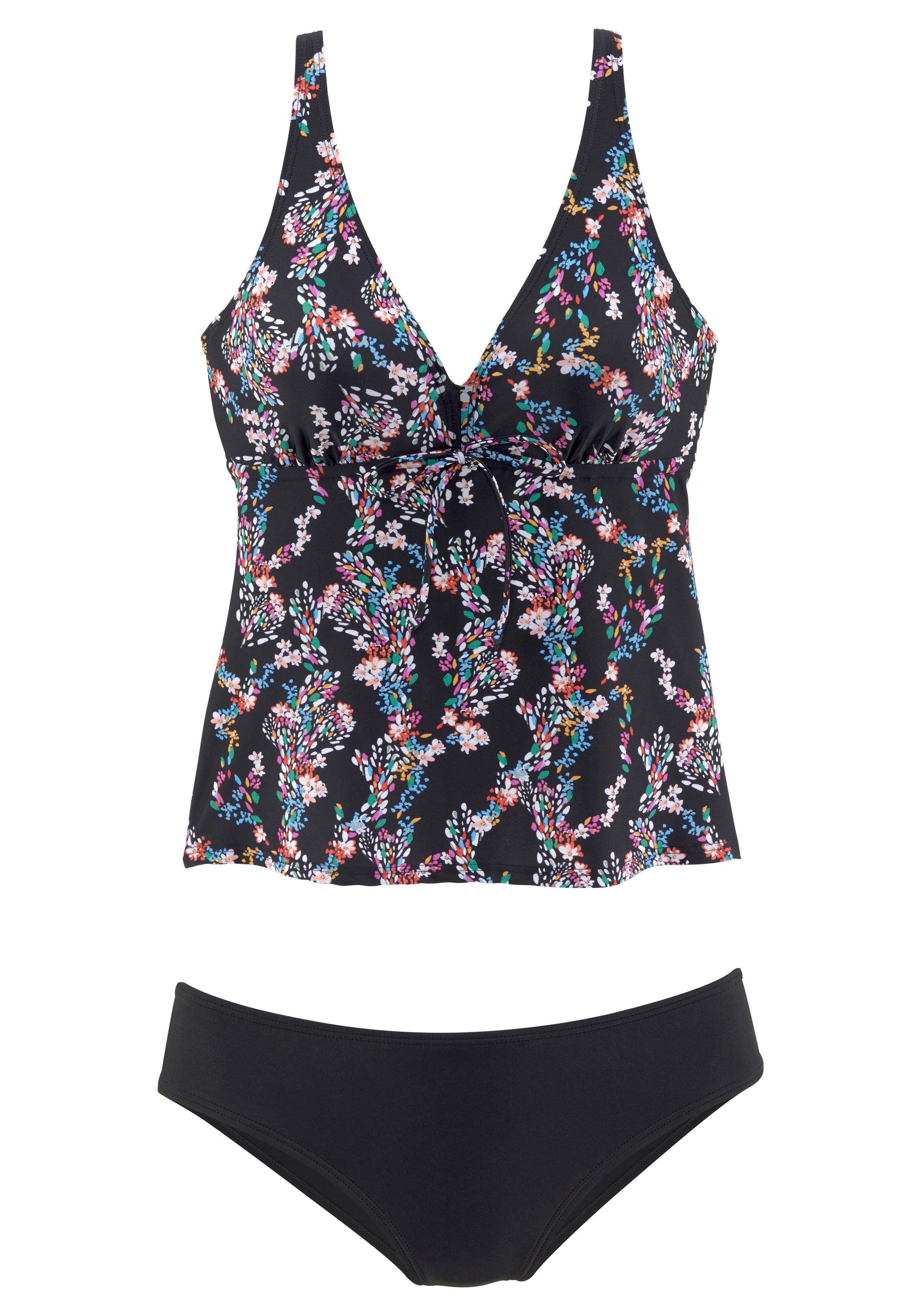 Petite fleur Beugeltankini met bloemenprint