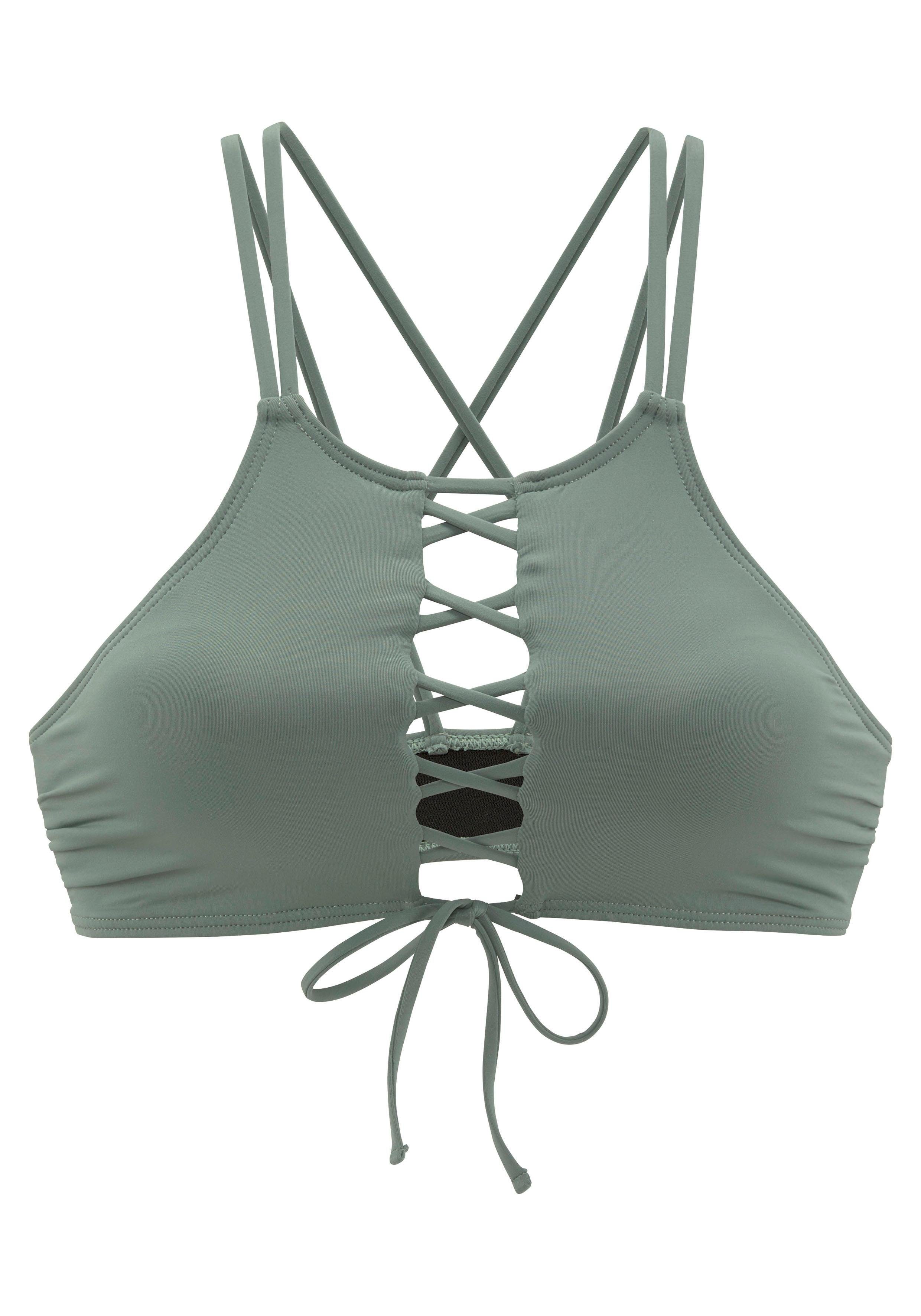 Bench. Bustierbikinitop Perfect met geraffineerde vetersluiting
