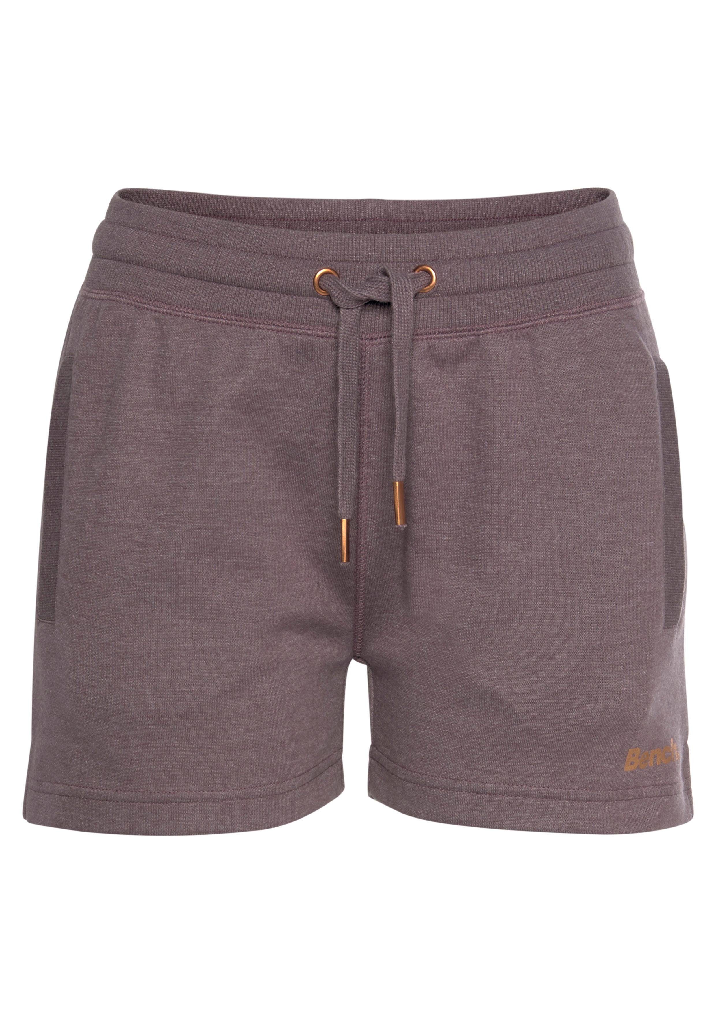 Bench. Loungewear Relaxshorts Sweatbroek met korte zijopeningen en zijzakken, loungewear