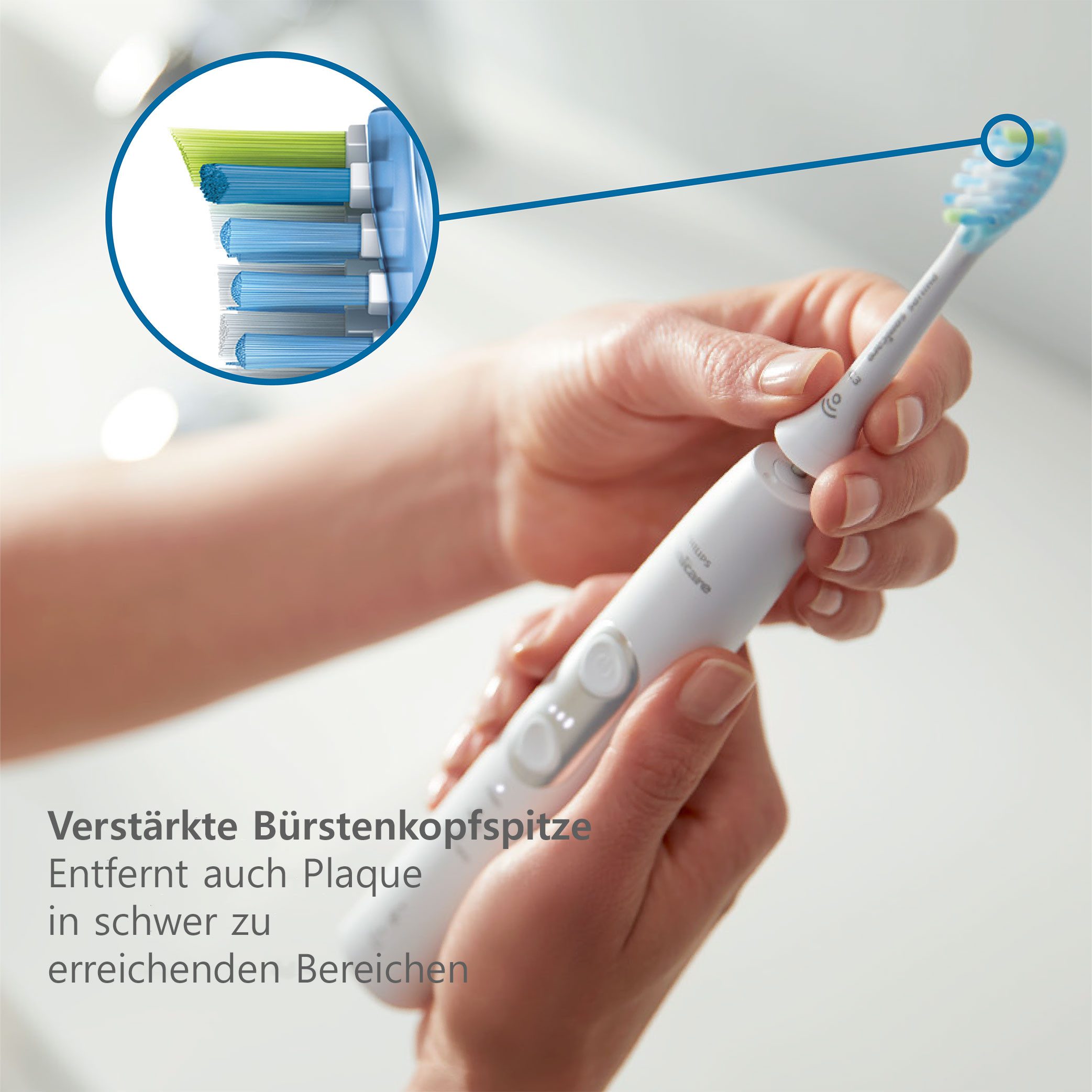 Philips Sonicare Opzetborsteltjes C3 Premium Plaque Control Standaardgrootte, met smart-borstelkopherkenning