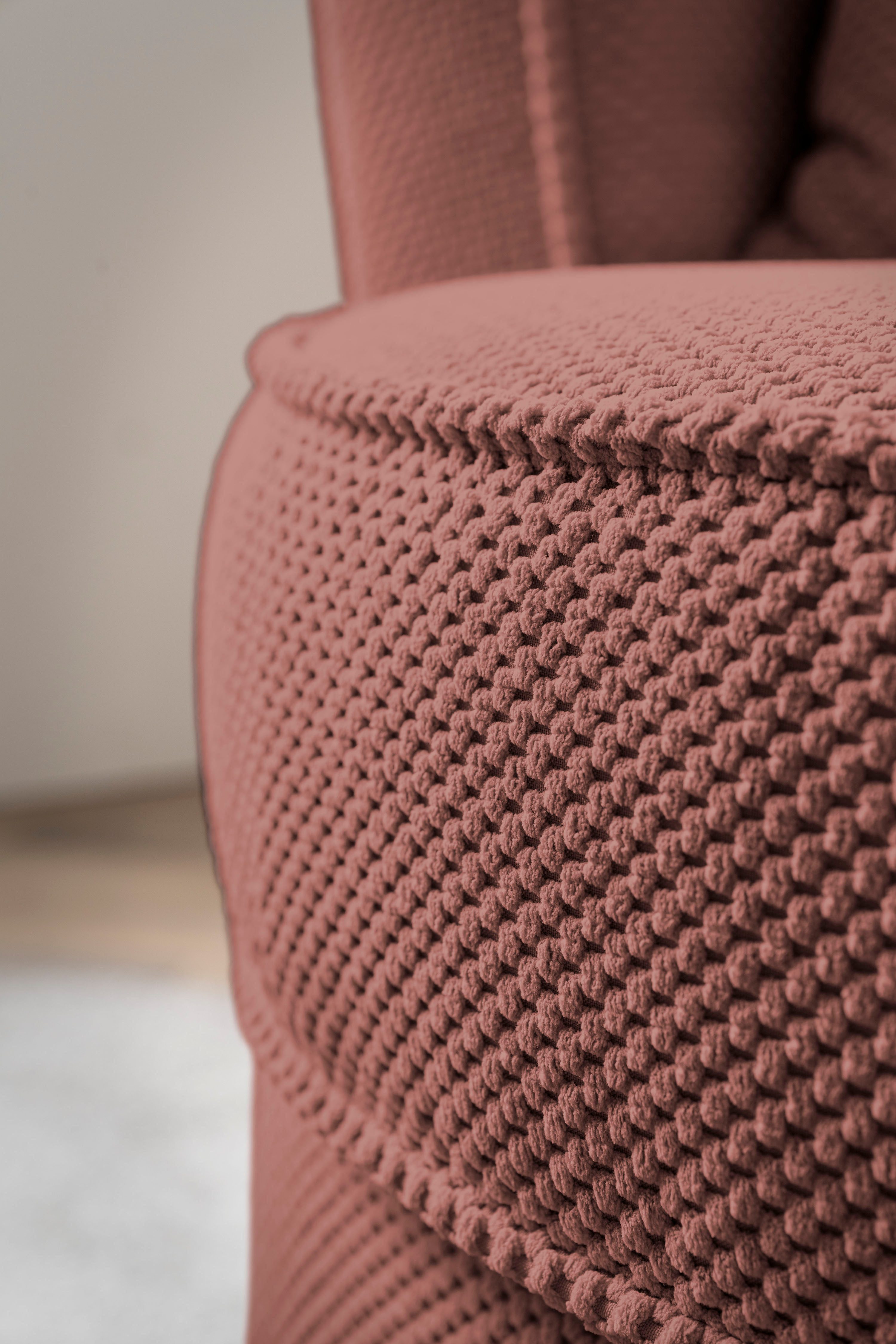 Leonique Draaibare fauteuil MAISIE, Love Seat XXL leesfauteuil, grote fauteuil met poef(2 stuks)