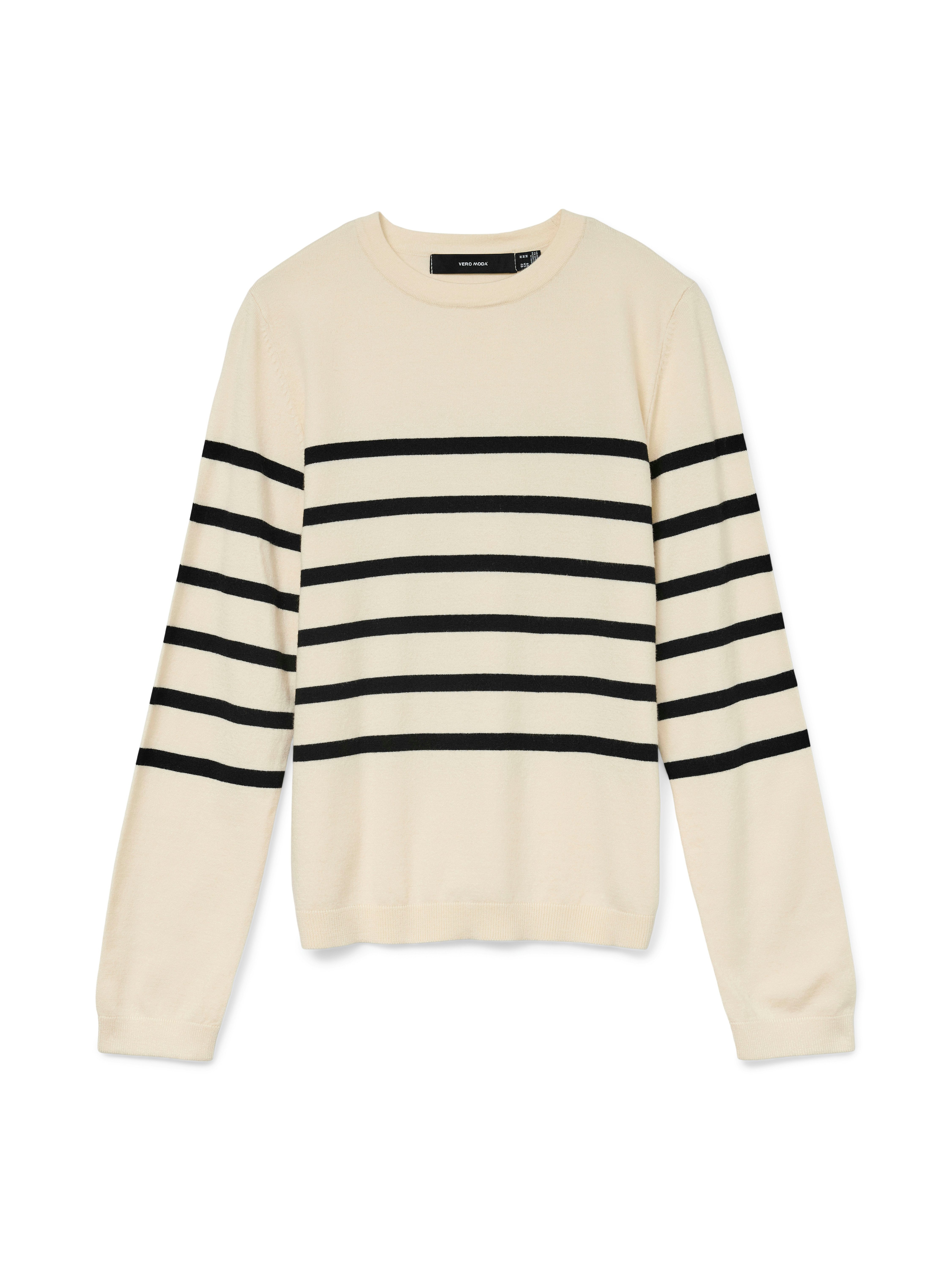 Vero Moda Trui met ronde hals VMSABA PLAIN LS O-NECK PULLOVER GA NOOS