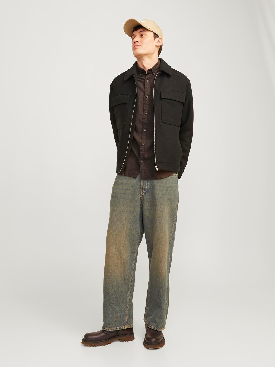 Jack & Jones Overhemd met lange mouwen JJECLASSIC MELANGE SHIRT LS SN
