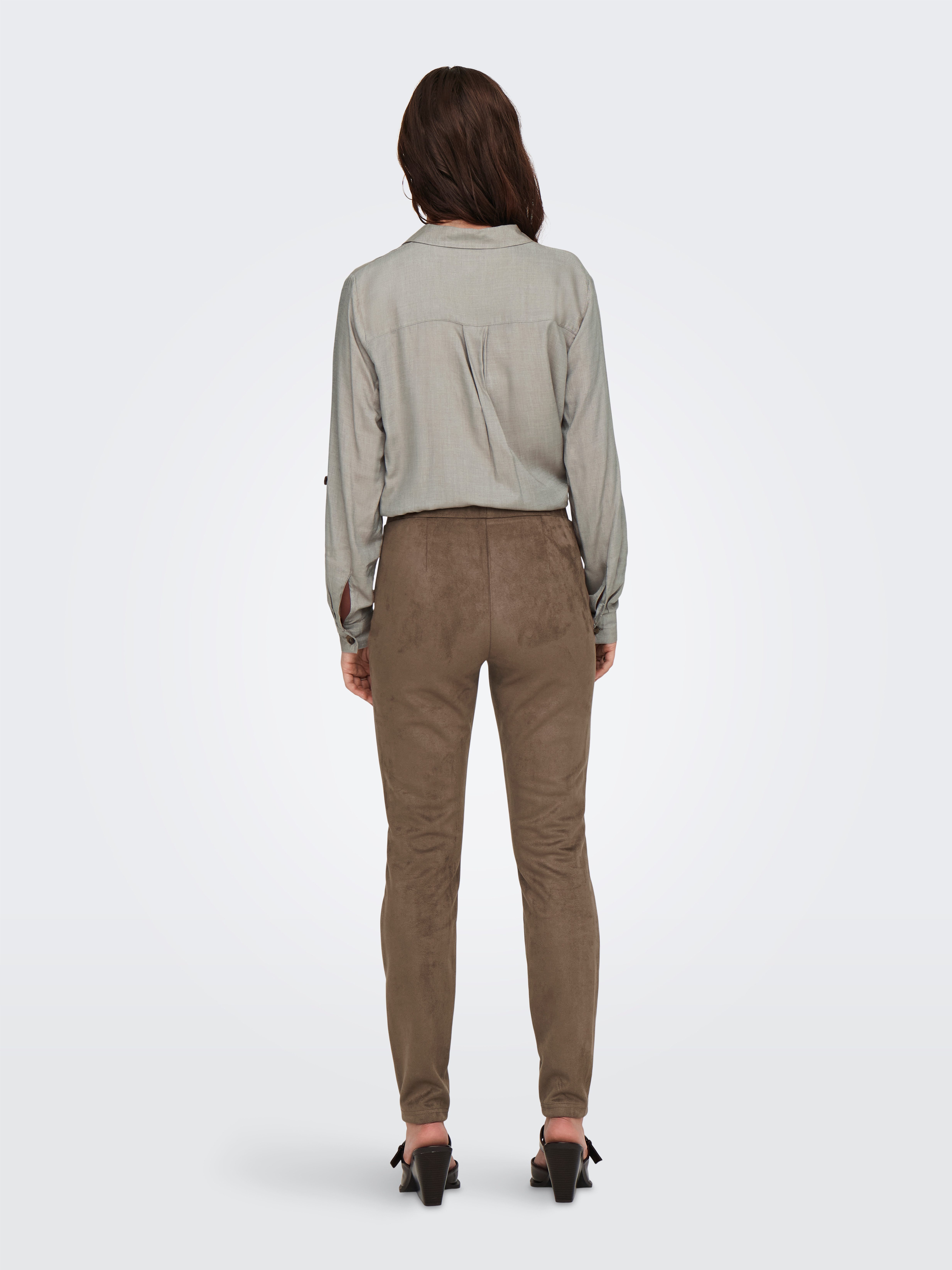 Only Jeggings ONLANGALINE HW FAUX SUEDE LEGGING CC PNT