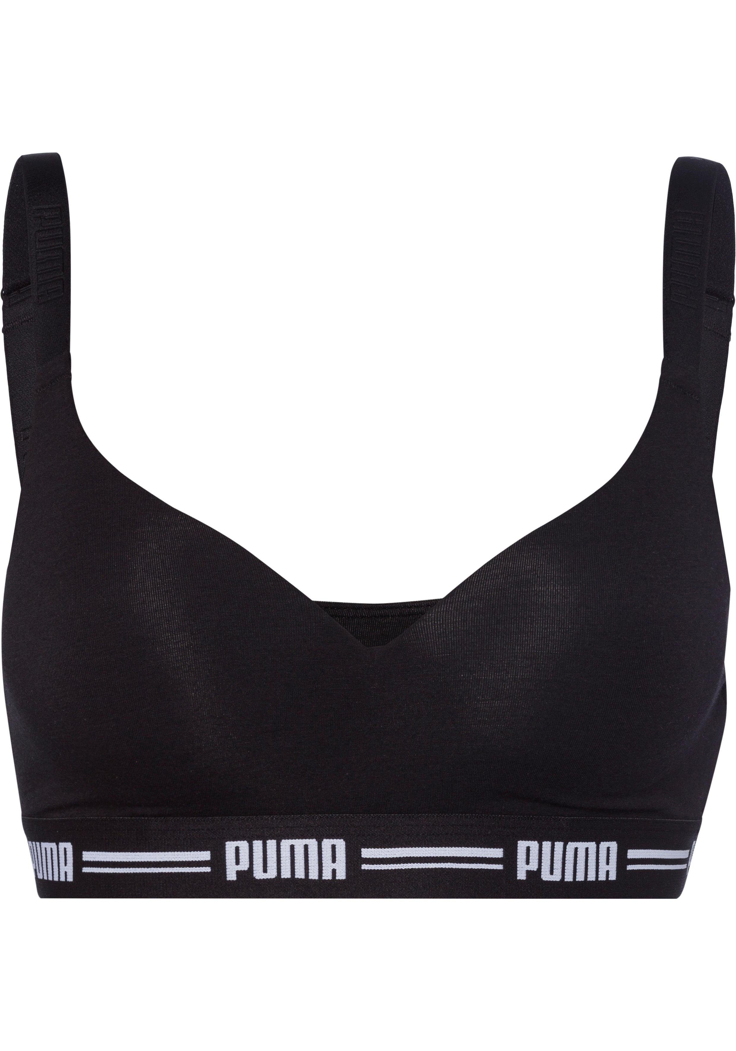 PUMA Bustier Iconic met iets verdikte cups