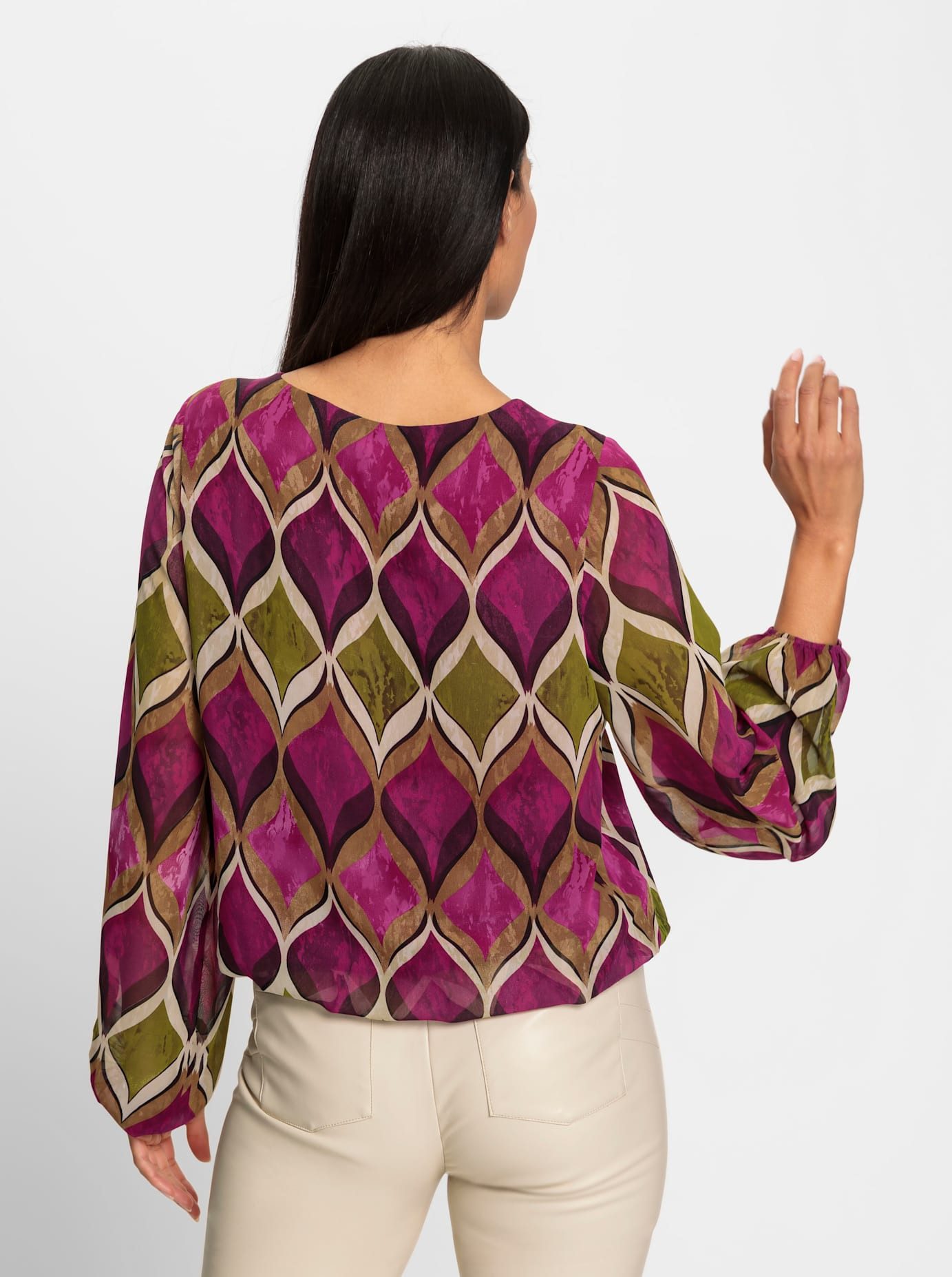 heine Gedessineerde blouse