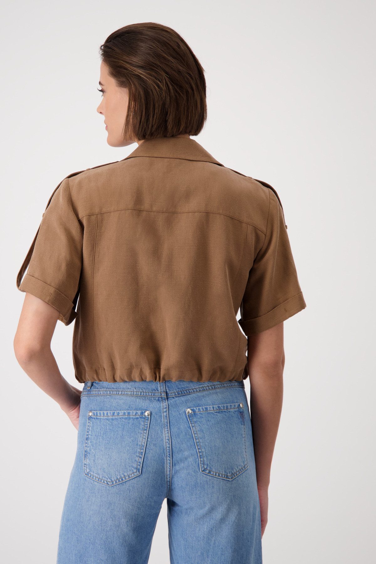 Monari Korte blazer Jacket van lyocellmix