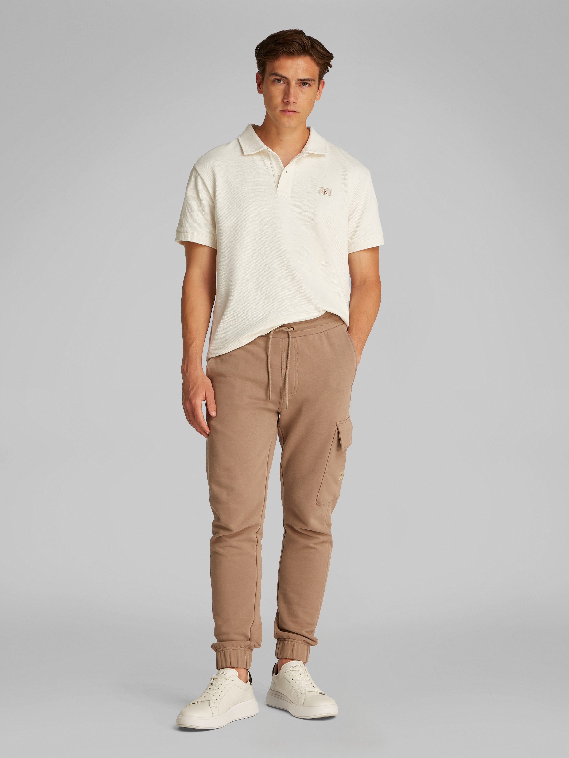 Calvin Klein Poloshirt WOVEN LABEL POLO