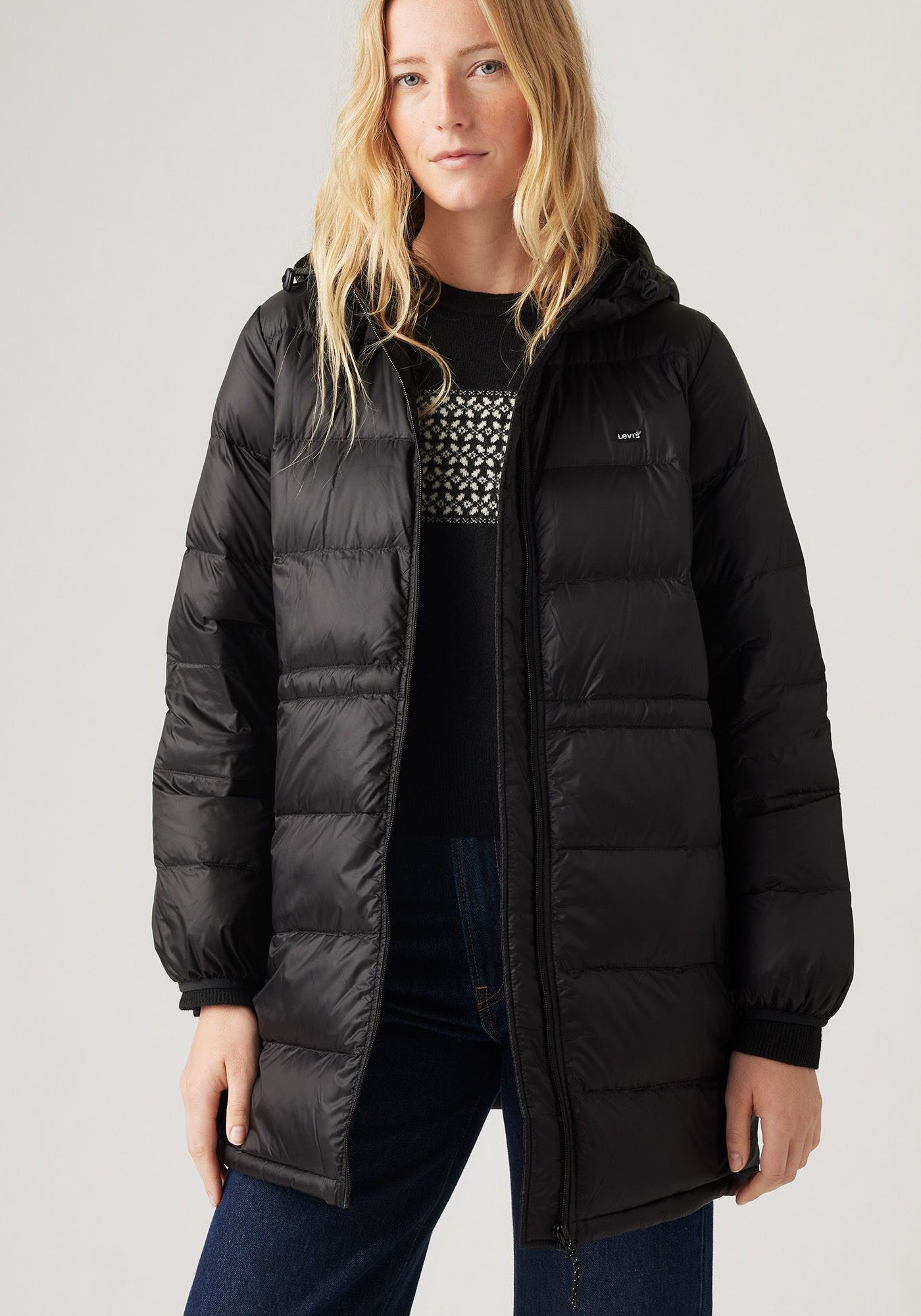 Levi's Gewatteerde jas POLLY MIDI PUFFER met praktische zakken