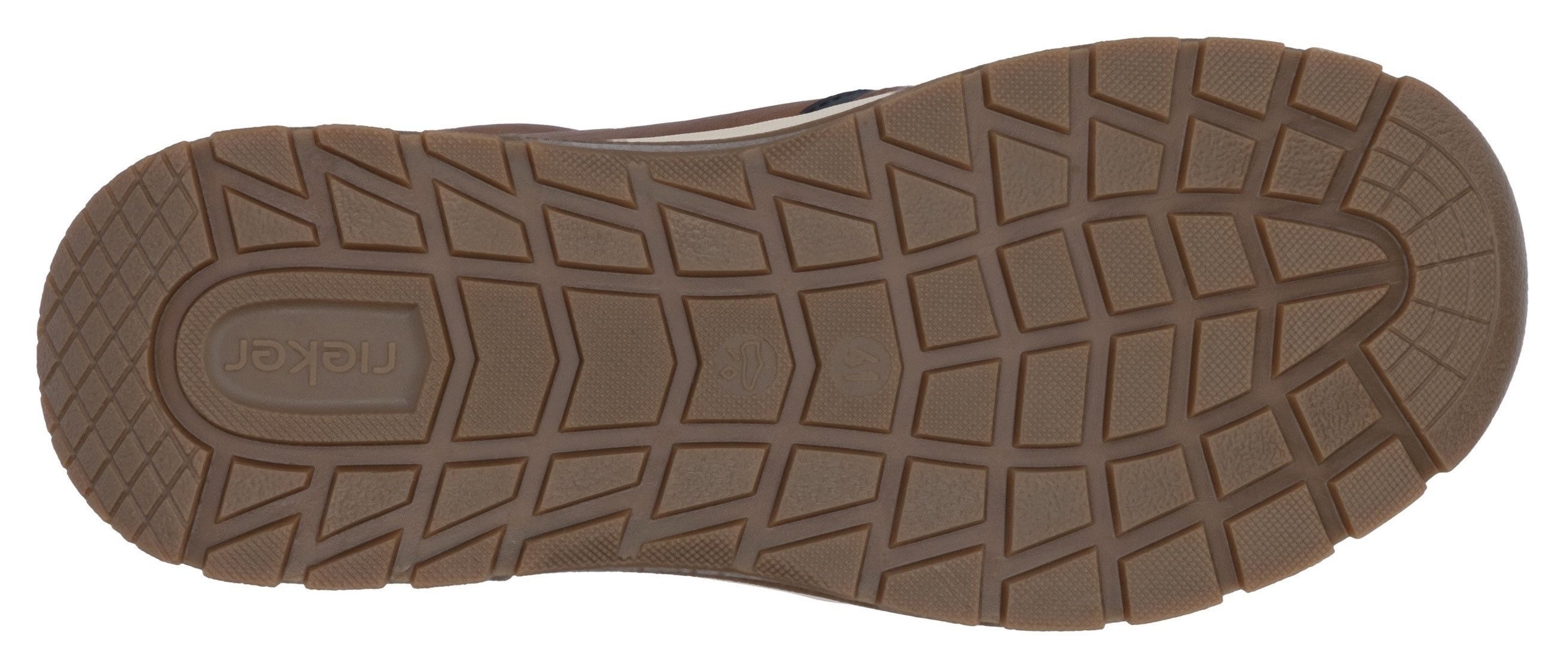 Rieker Sneakers , lage schoen, vrijetijdsschoen, veterschoen in comfortabele vorm
