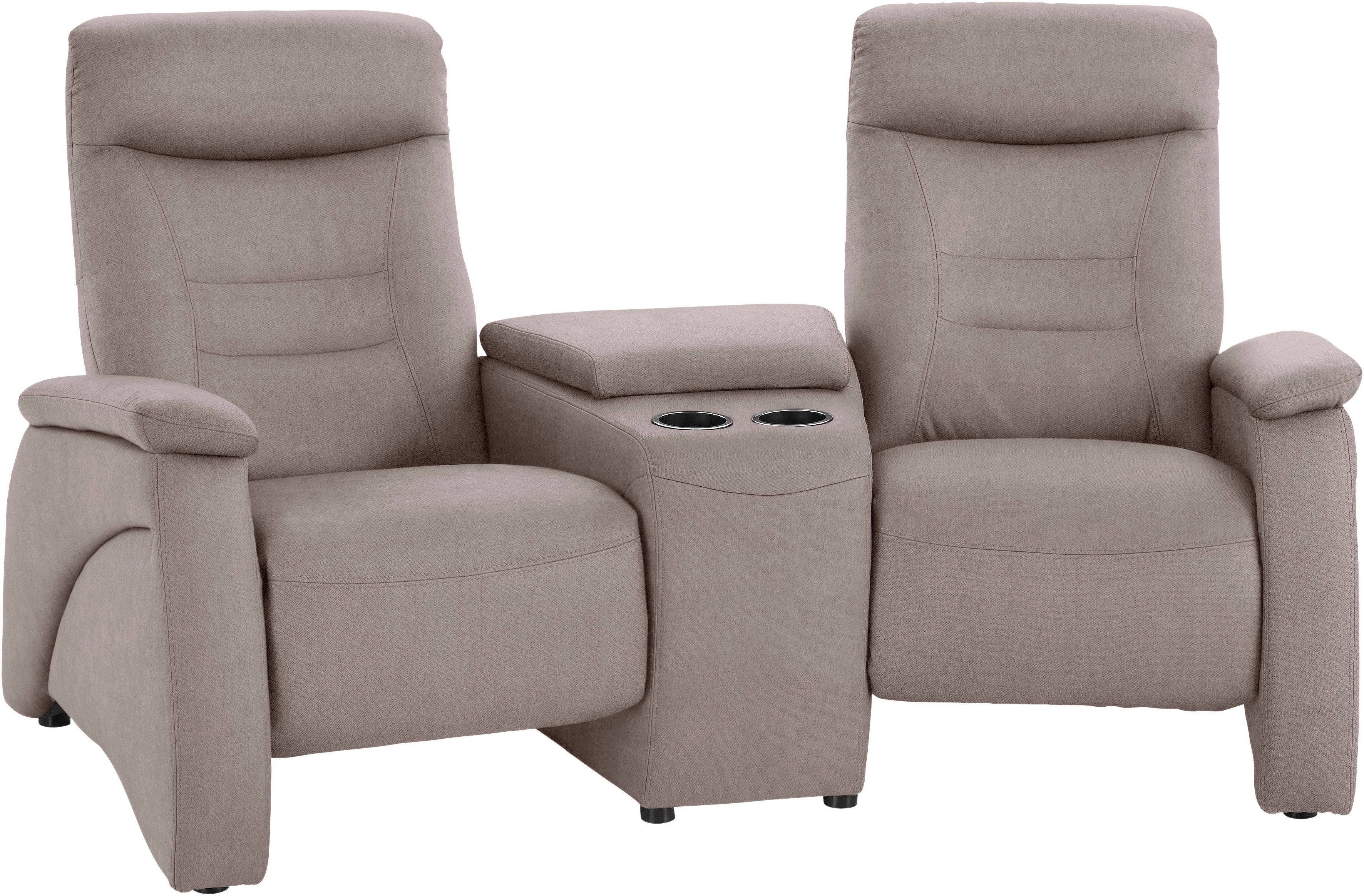 exxpo - sofa fashion 2,5-zitsbank Ascoli, bioscoopsofa met hoog zitcomfort, comfortabele armleuningen incl. relaxfunctie, met opbergruimte en opbergruimte, hoge rugleuning