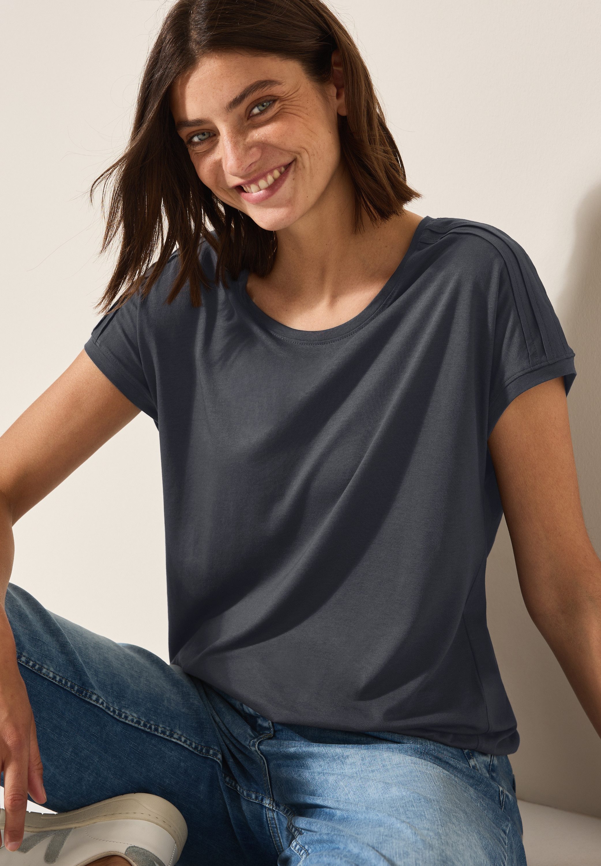 Cecil T-shirt met elastische taille