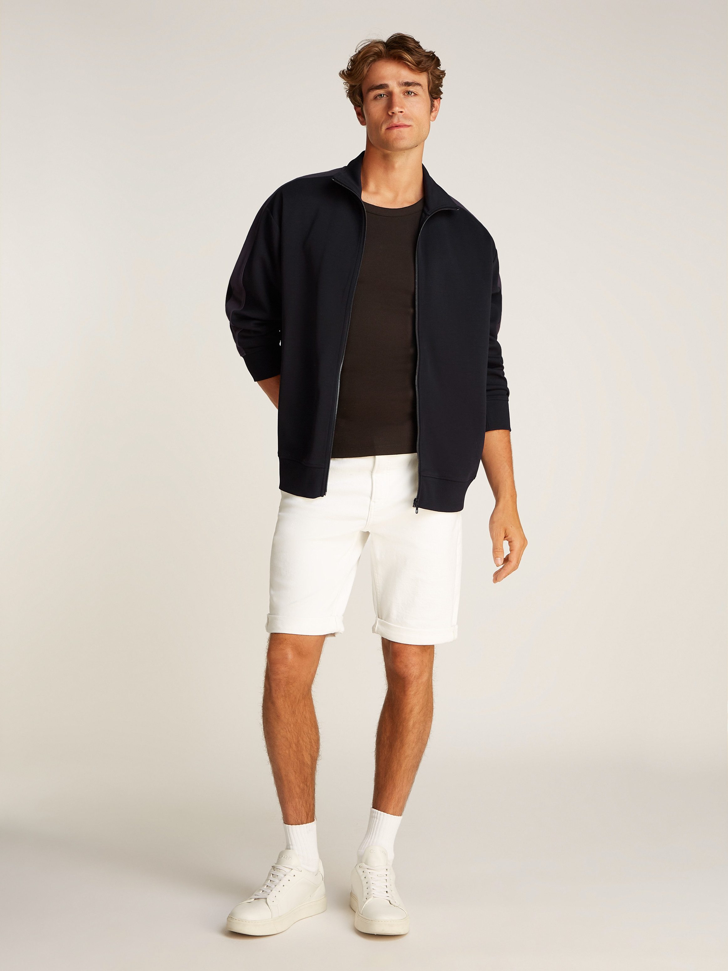 Calvin Klein Sweatvest LOGO TAPE ZIP THROUGH