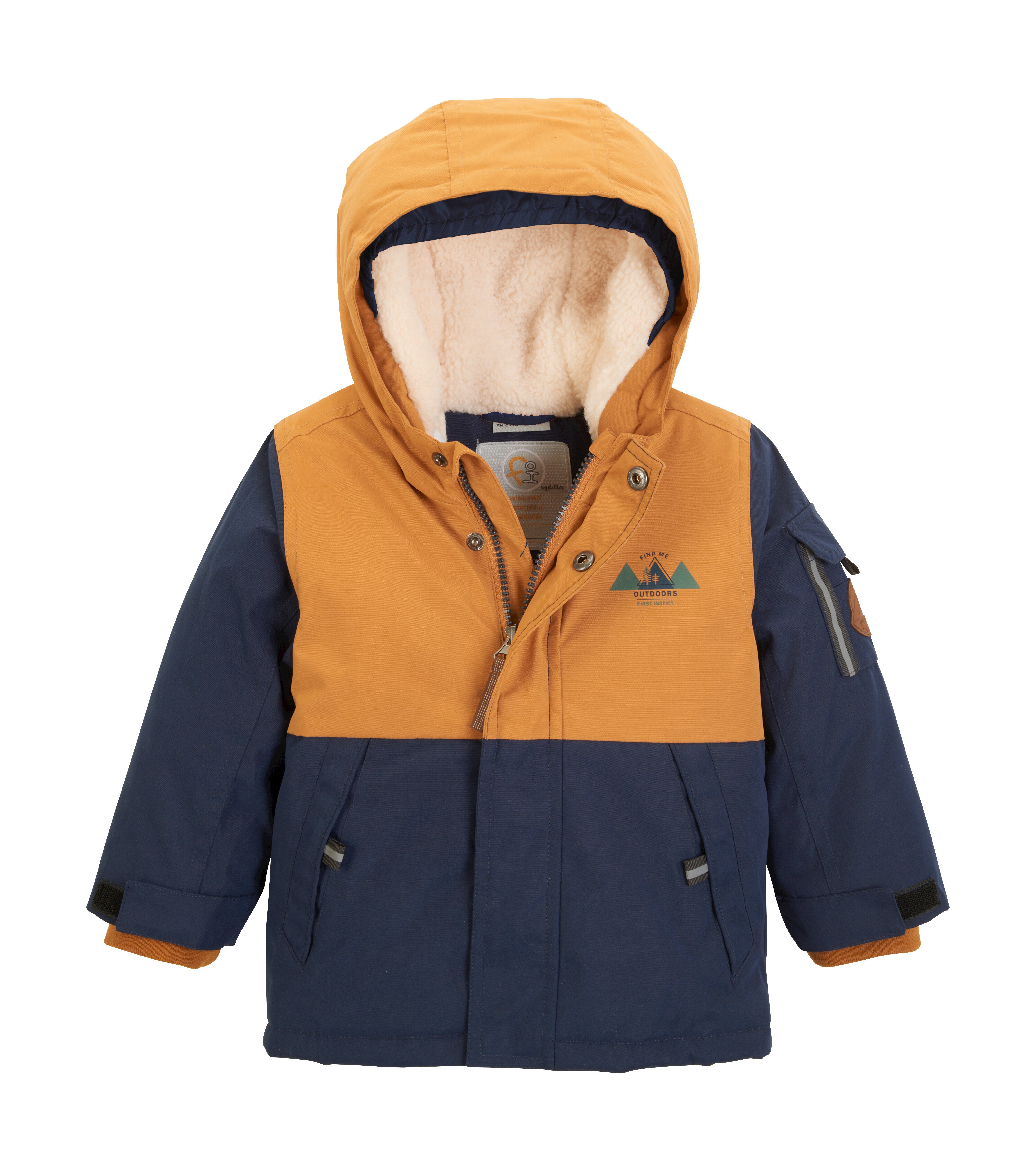 first instinct by killtec Outdoorjack FIOW 49 MNS JCKT kinderen jassen maat 86/92 bruin