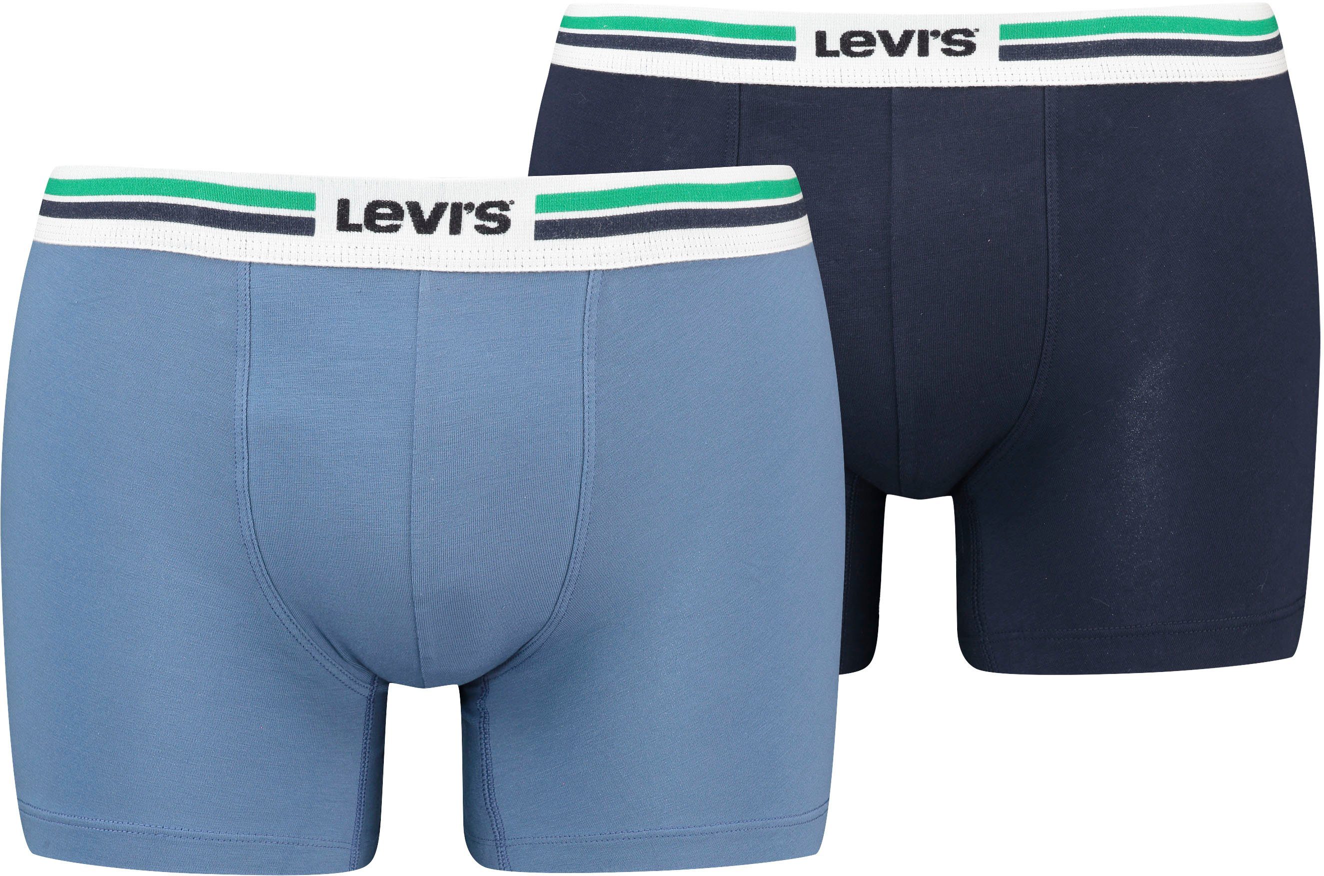 Levi's® Lange boxershort met logo-weefband (2 stuks, Set van 2)