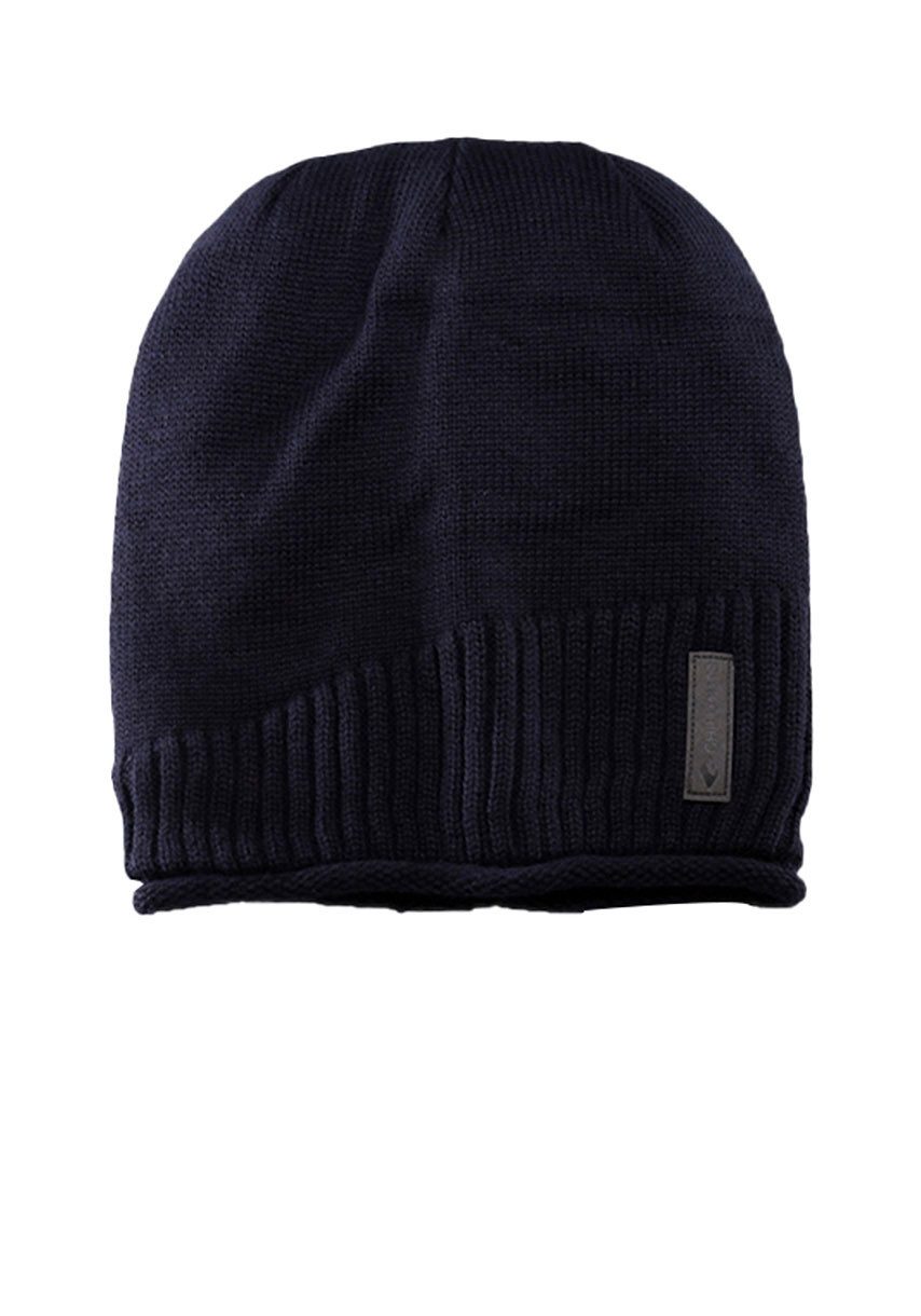 chillouts Beanie Etienne Hat met een beschaafd logo-opschrift