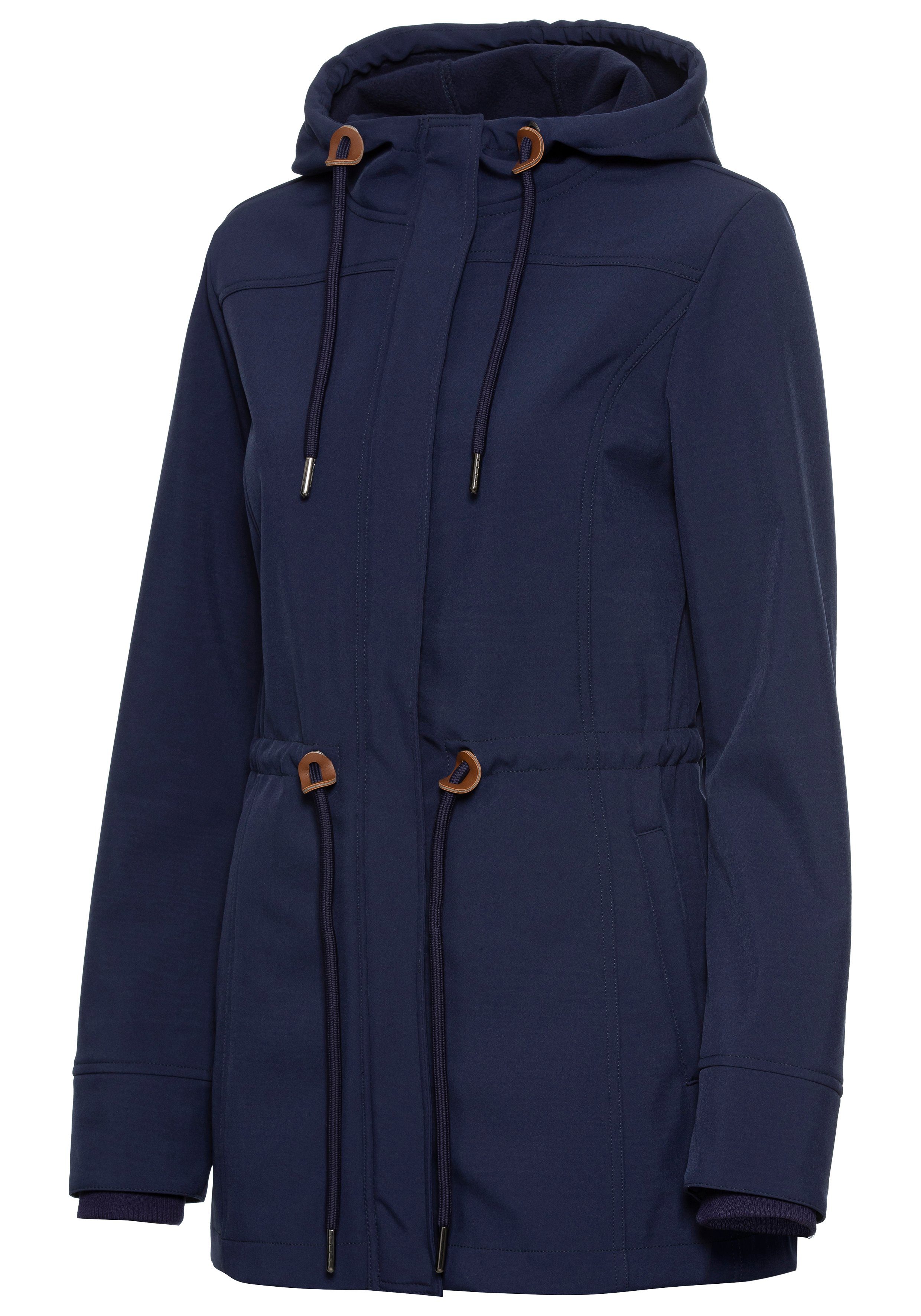 vivance active Softshell-jack met koord aan de taille
