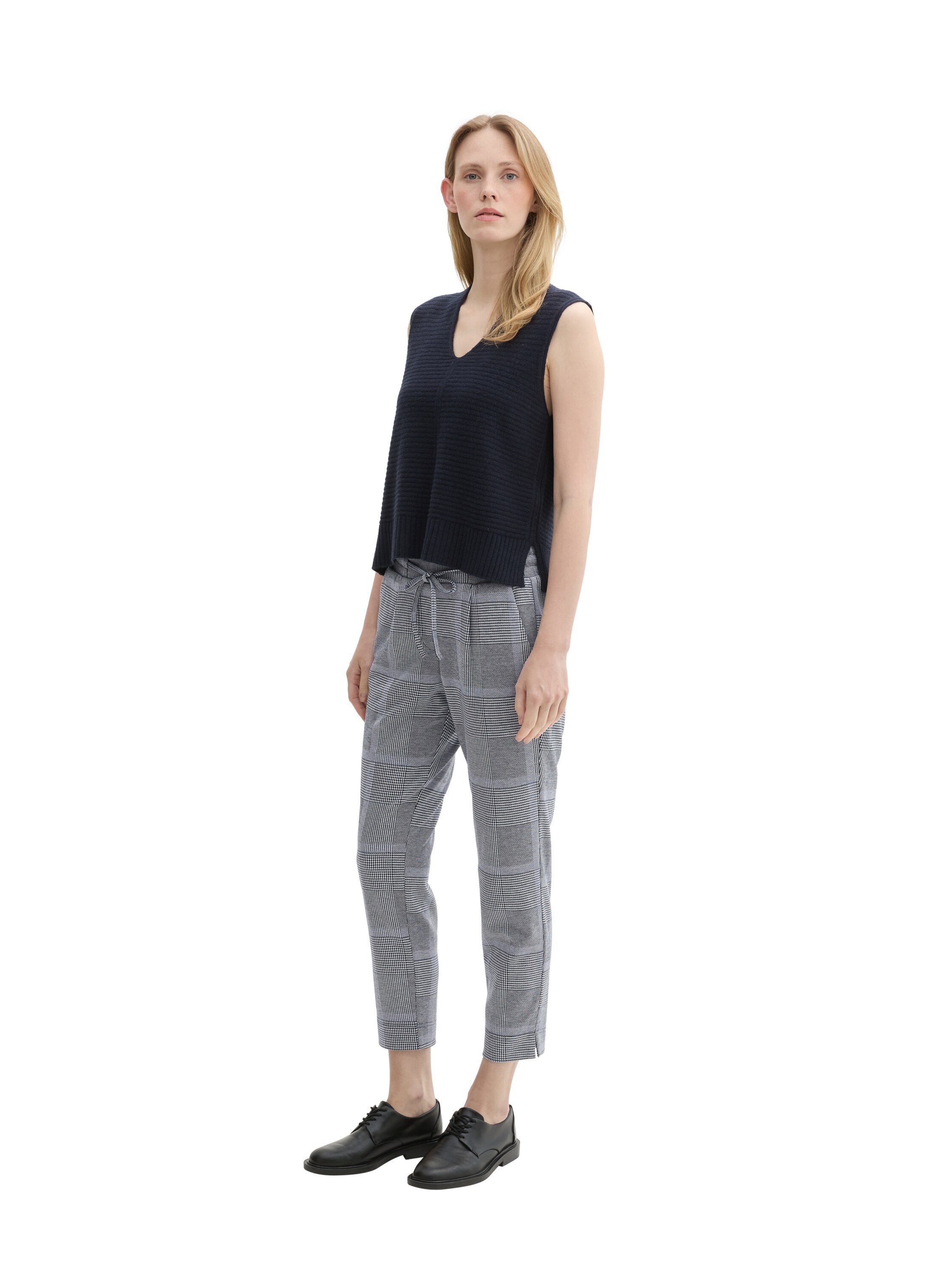 Tom Tailor Joggingbroek met geruit patroon