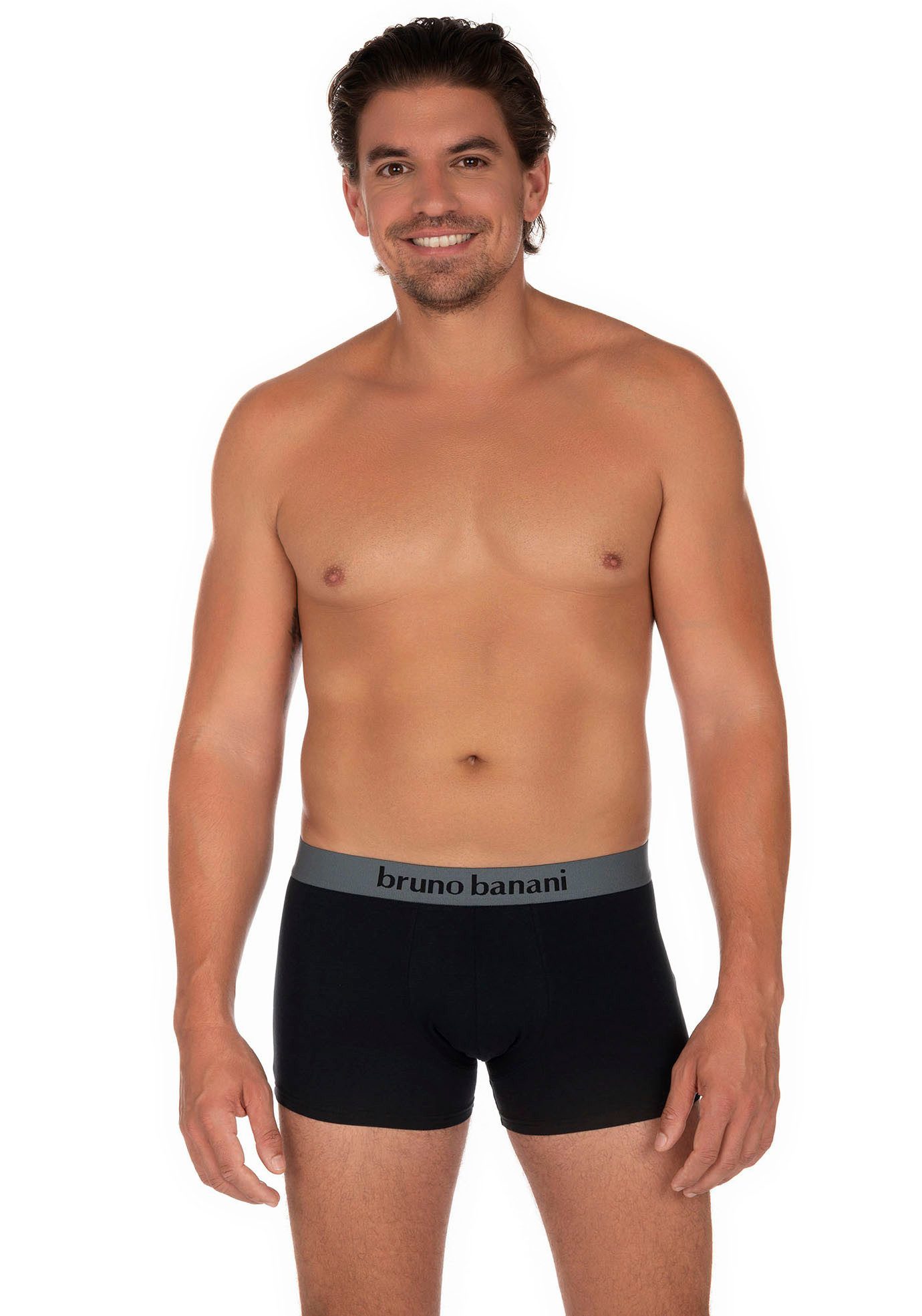 Bruno Banani Boxershort met contrasterend logo-tailleband (2 stuks, Set van 2)