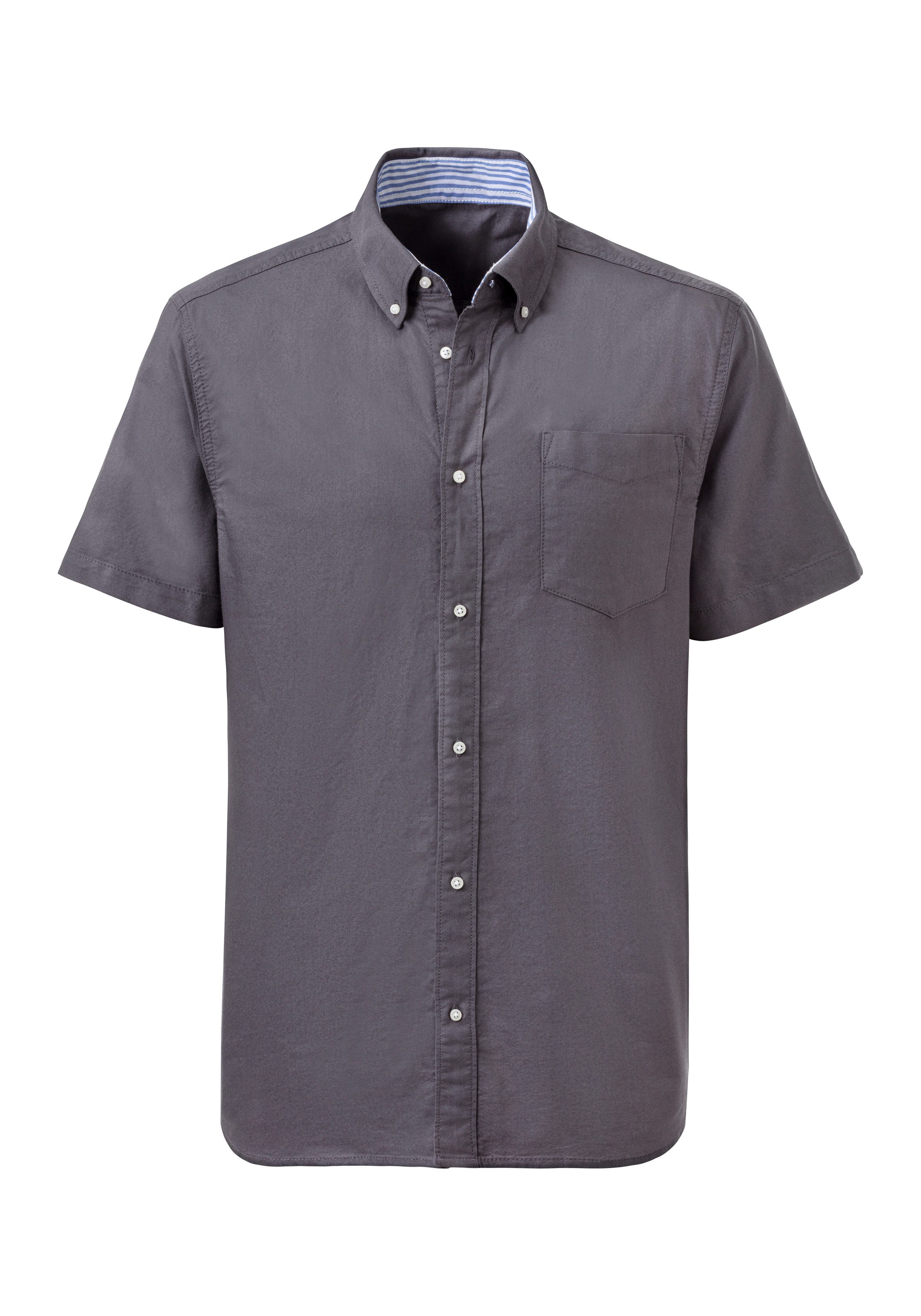 H.I.S Overhemd met korte mouwen Regular fit met button-down kraag, 100% katoen