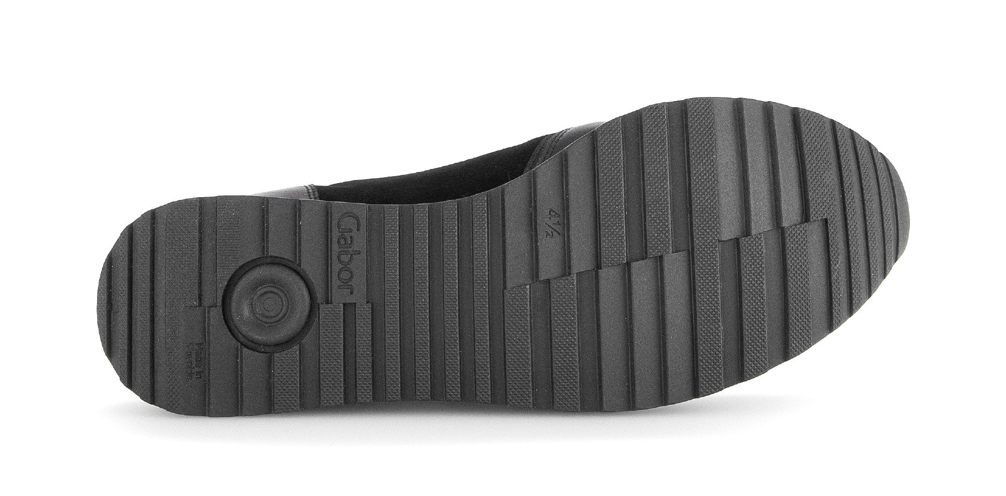 Gabor Sneakers met sleehak Turijn , vrijetijdsschoen, halfschoen, veterschoen, gepolsterde schacht, h-breedte