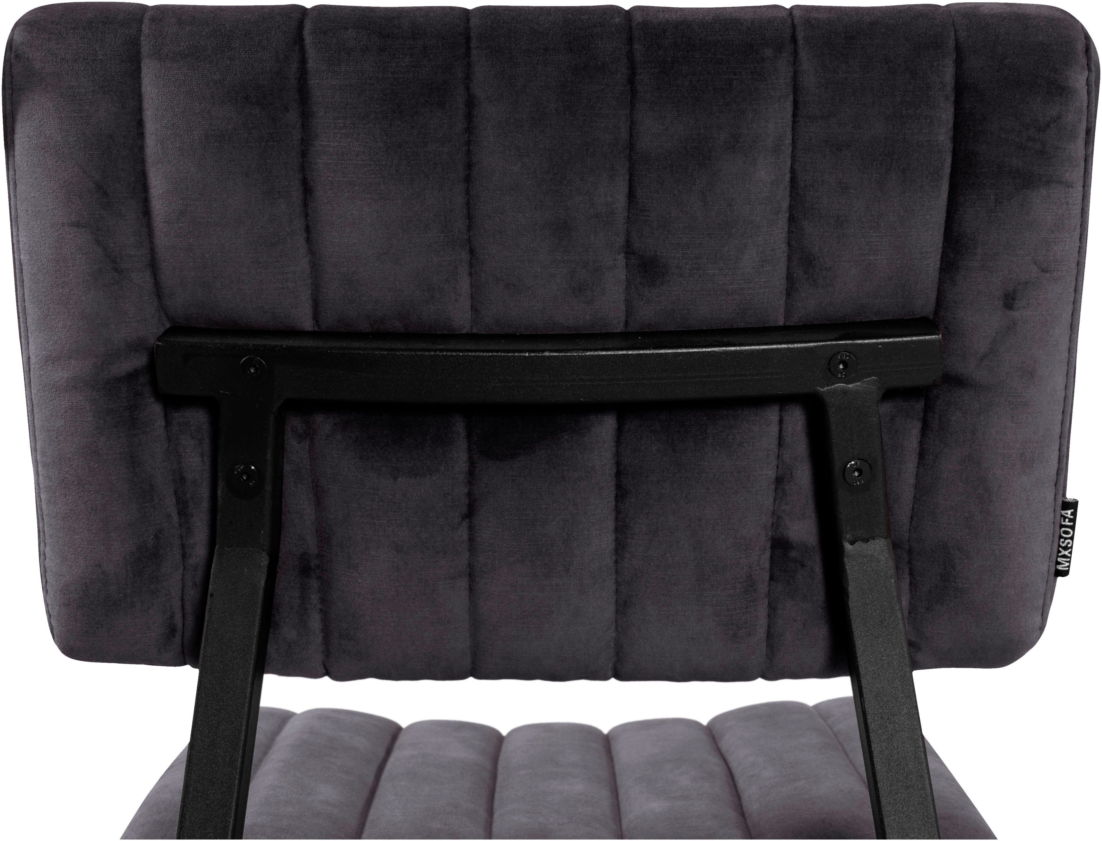 OMG Design Eetkamerstoel Ivan onderhoudsvriendelijk velvet bekleding, keukenstoel (set)