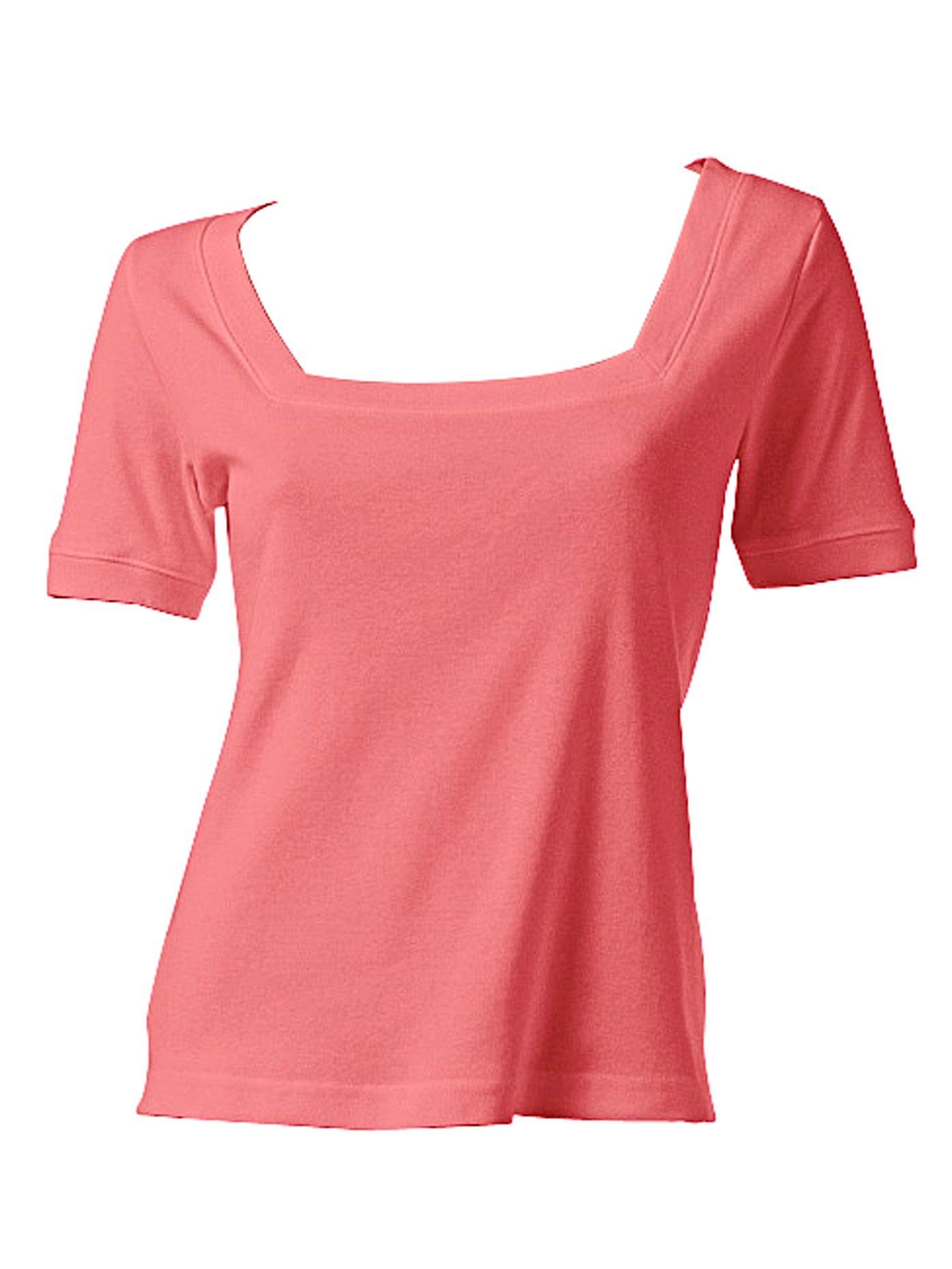 heine Shirt met korte mouwen Shirt met carréhals (1-delig)