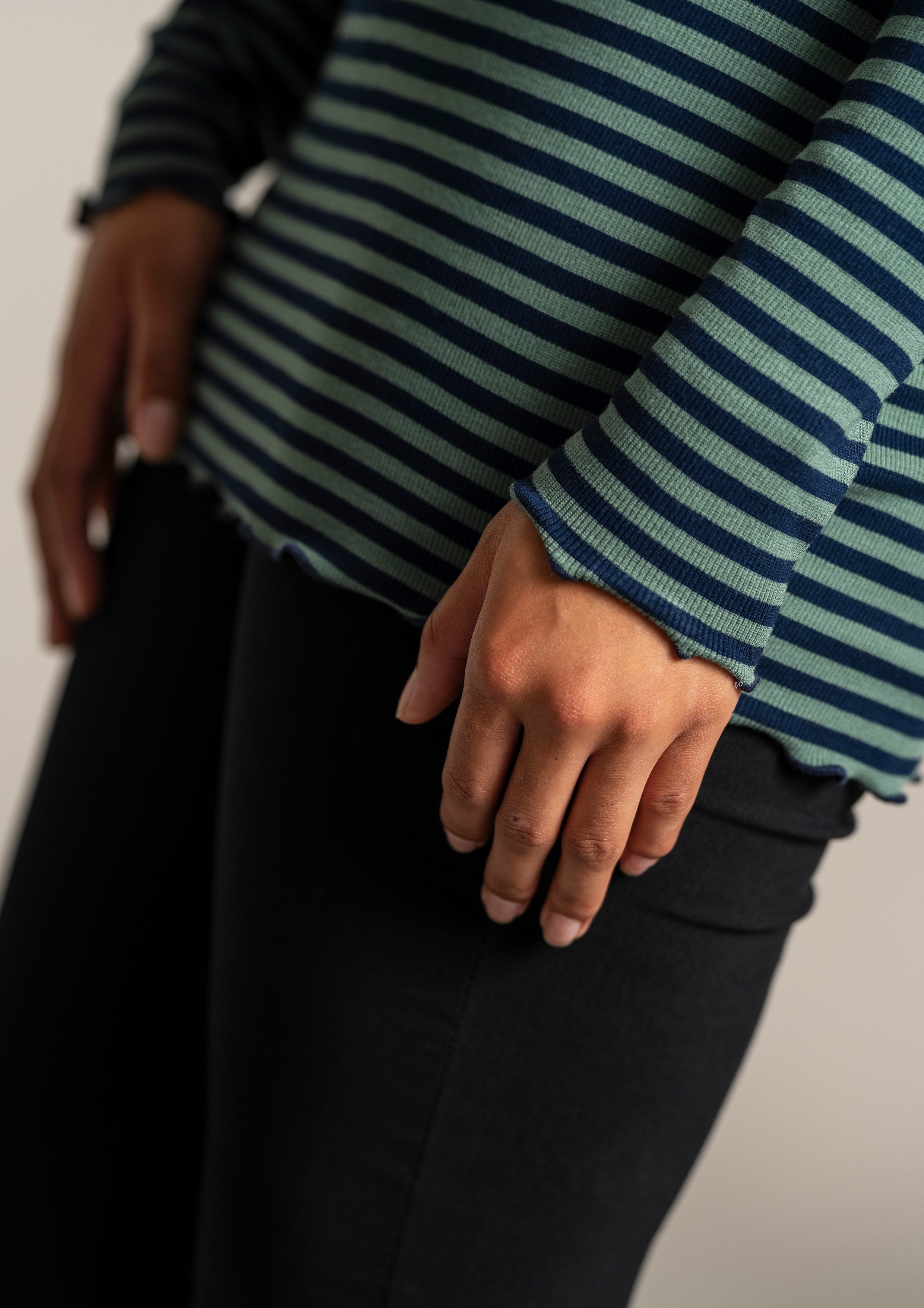SANDGAARD Shirt met lange mouwen SG147 met gestreept patroon