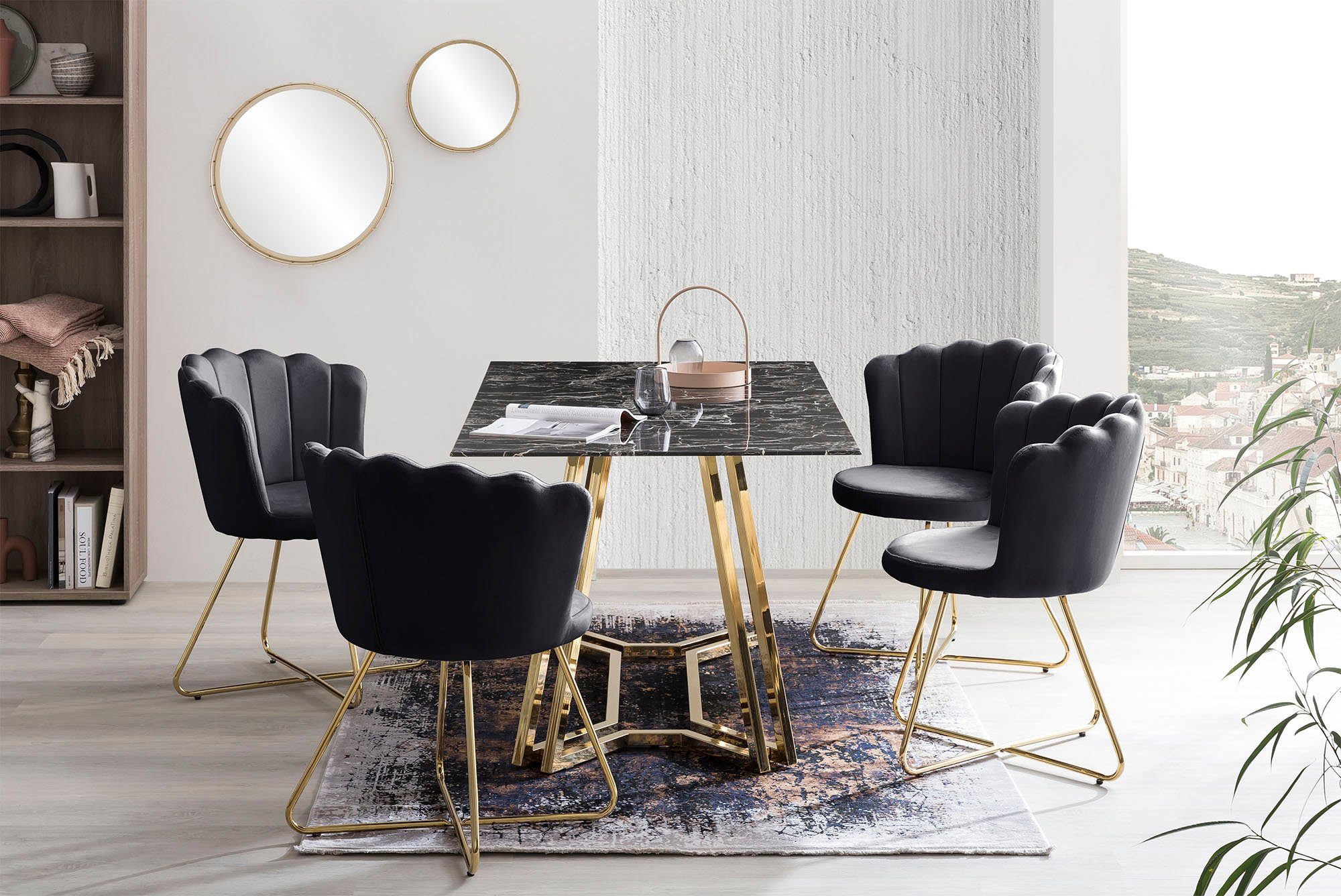 SalesFever Stoel Kuip design (set, 2 stuks)