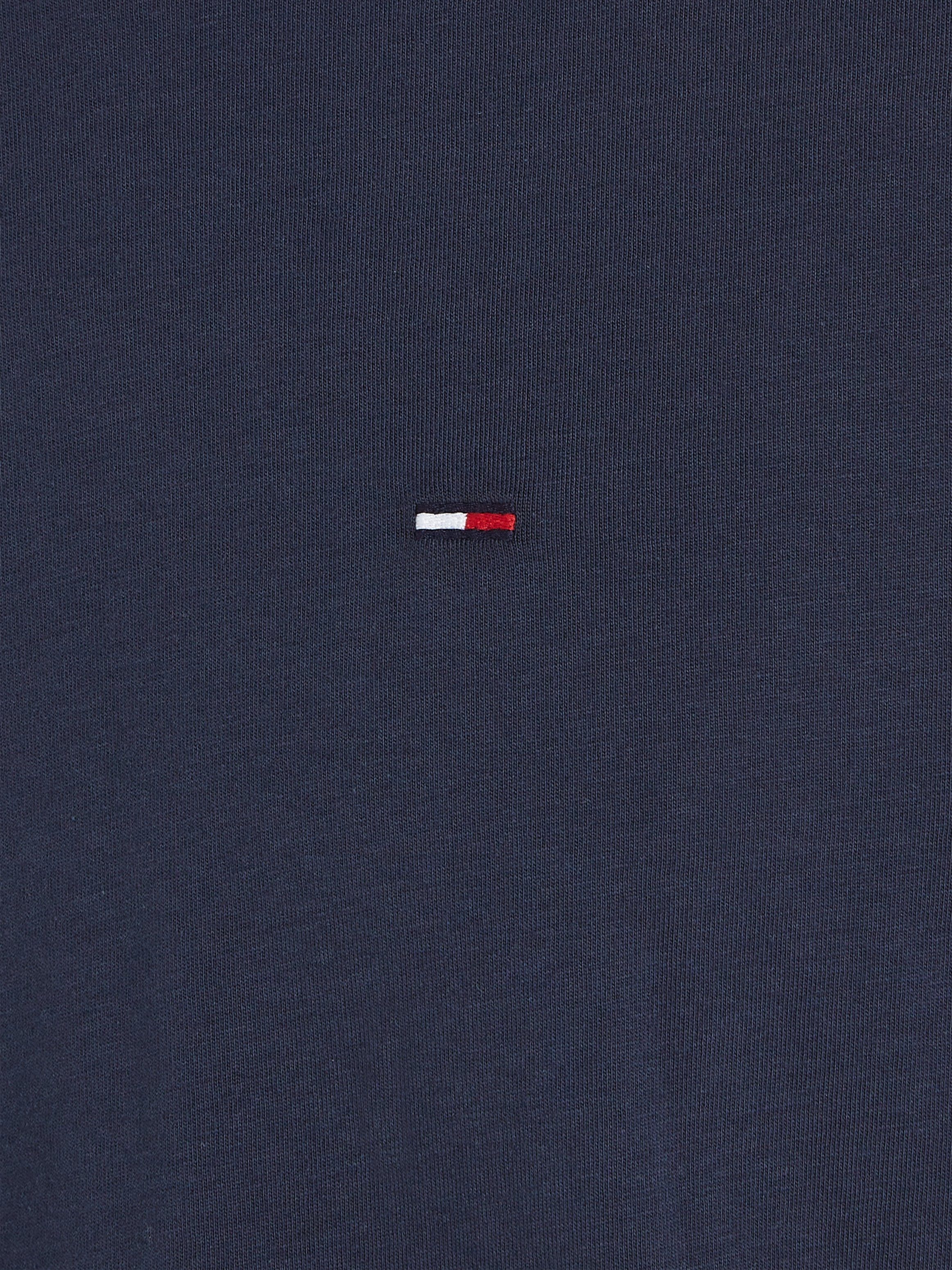 TOMMY JEANS T-shirt TJM ESSENTIAL SOLID TEE met ronde hals en subtiele logo-vlag