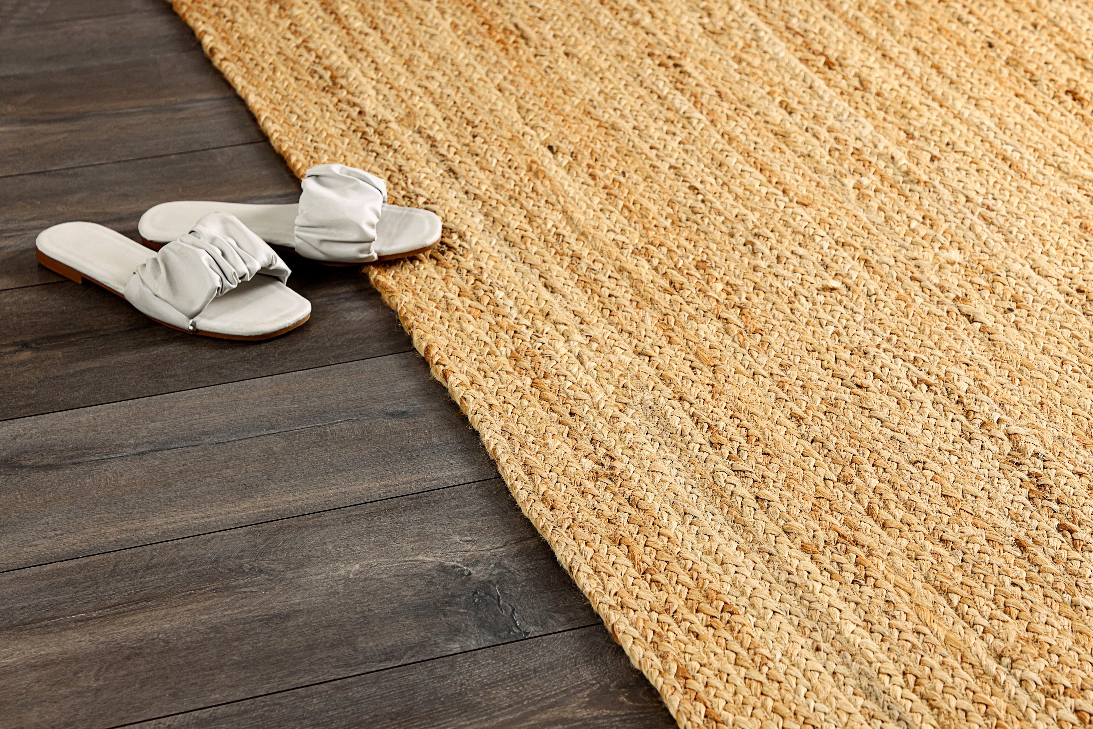 Myflair Möbel & Accessoires Vloerkleed Lola Jute tapijt, omkeerbaar tapijt, handgeweven, 100% natuurlijke vezel, Boho-stijl