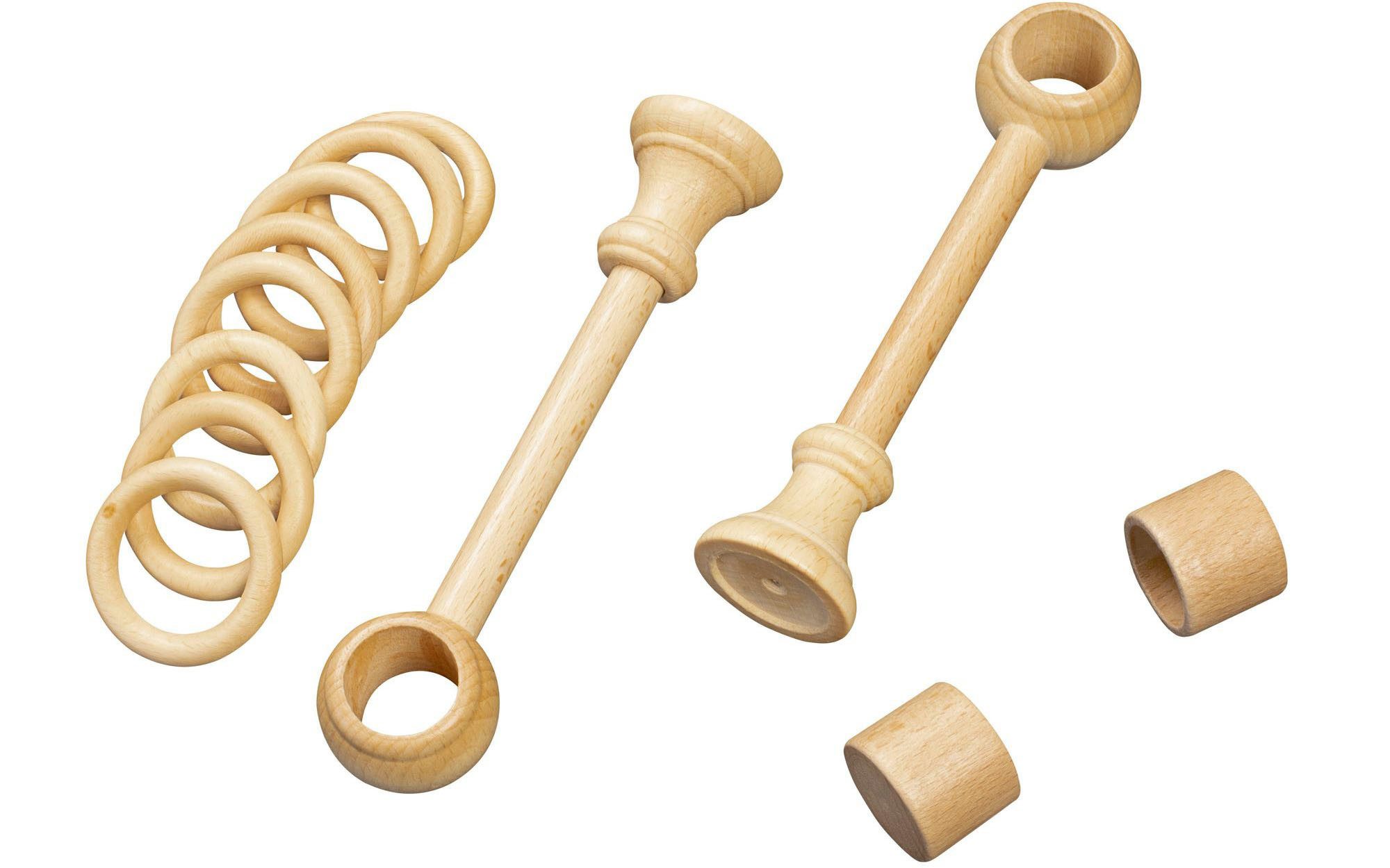 SN DECO GROUP Gordijnroede Cafiro 28 mm, hout, verschillende lengtes en kleuren, compleet set