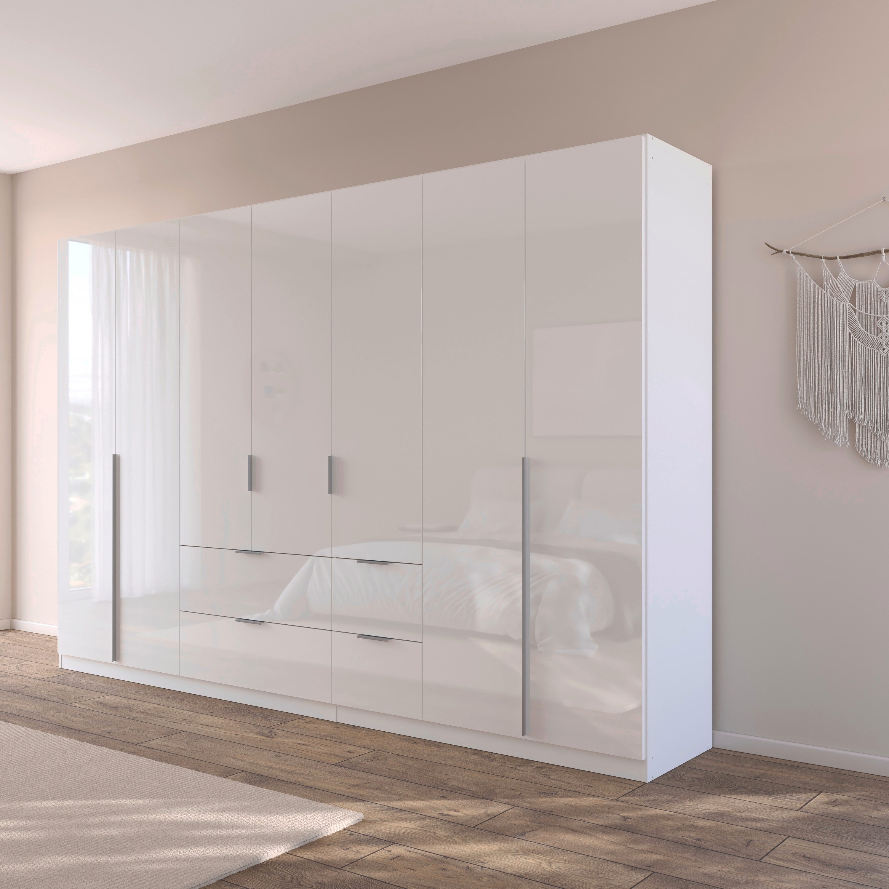 rauch Draaideurkast Kledingkast kast garderobe AGORDO met decor- of hoogglansfront