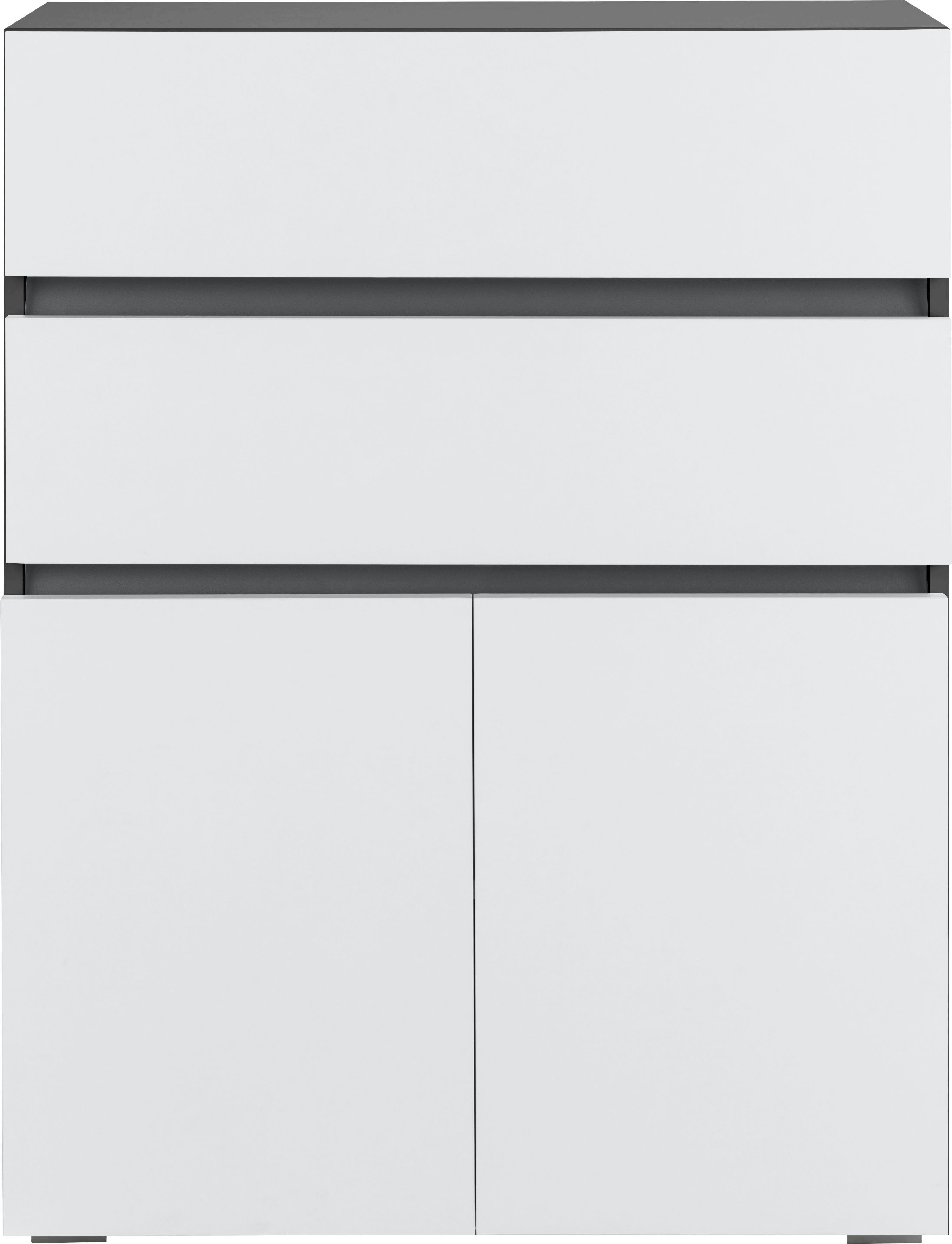 Home affaire Halfhoge kast Wisla Hoogte 98 cm, met deuren en lades
