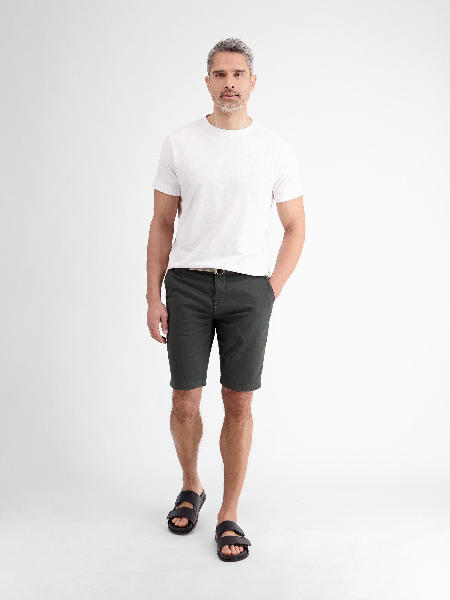 Lerros Bermuda LERROS chino bermuda met riem (set)