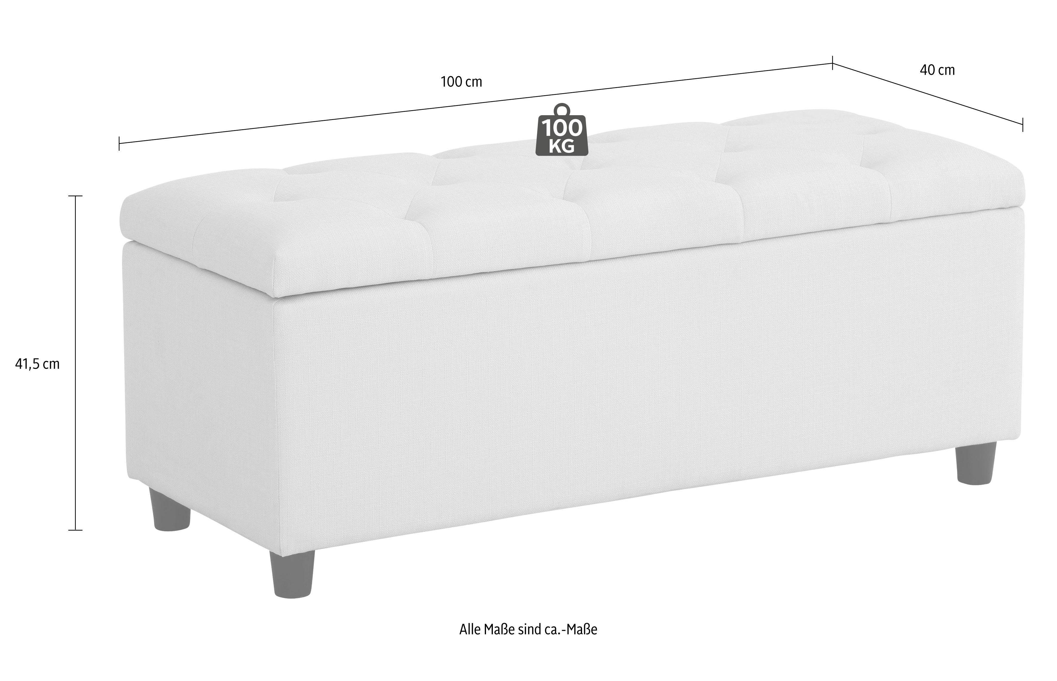 Home affaire Bank Goronna in 5 kleuren, zithoogte 41,5 cm, ook als garderobebank geschikt