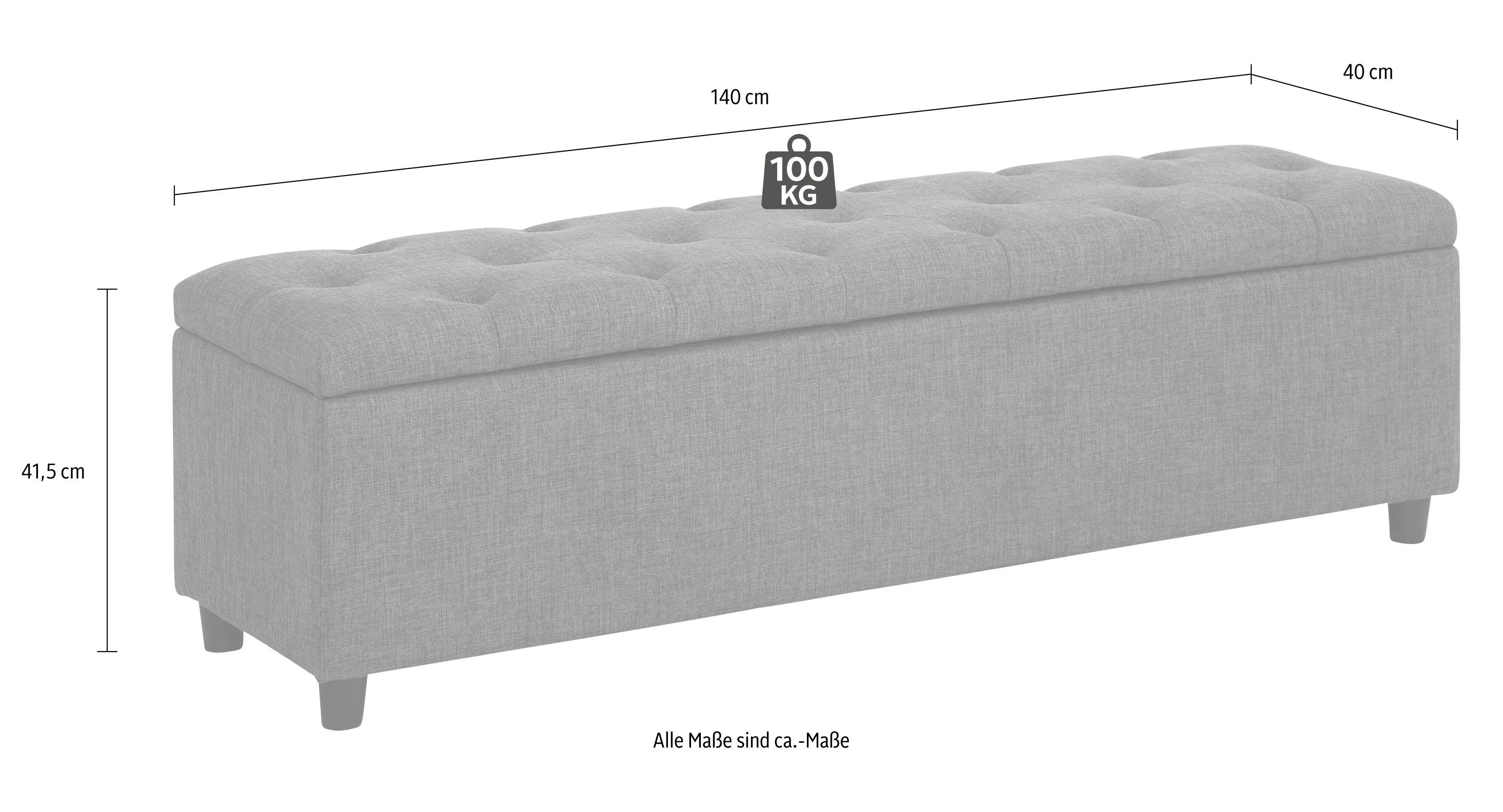 Home affaire Bank Goronna in 5 kleuren, zithoogte 41,5 cm, als garderobebank geschikt