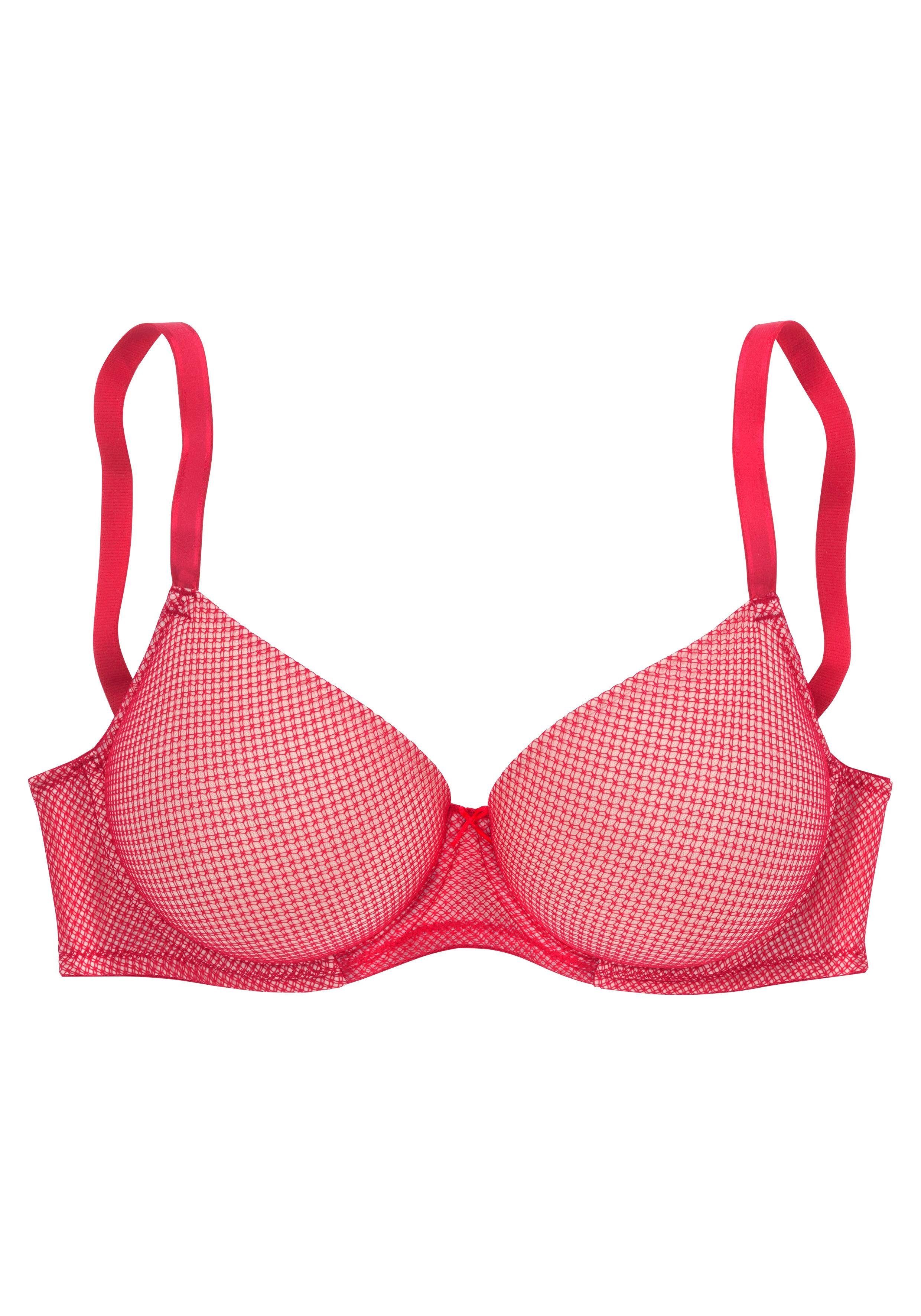 Lascana Bh met steuncups Invisible Pink met spacer-schalen, perfect onder witte kleding
