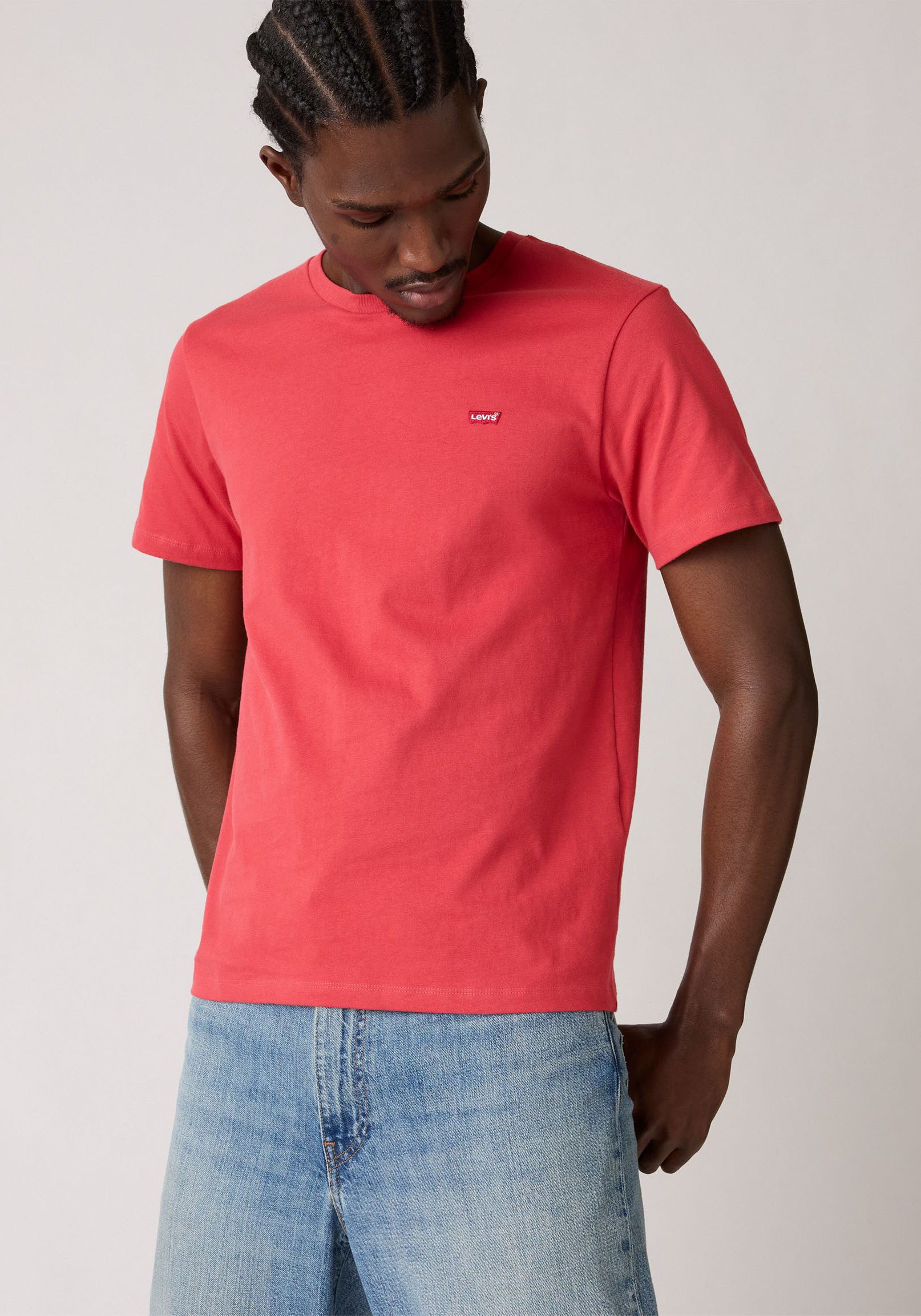 Levi's T-shirt ORIGINAL HM TEE heren t-shirts maat L rood